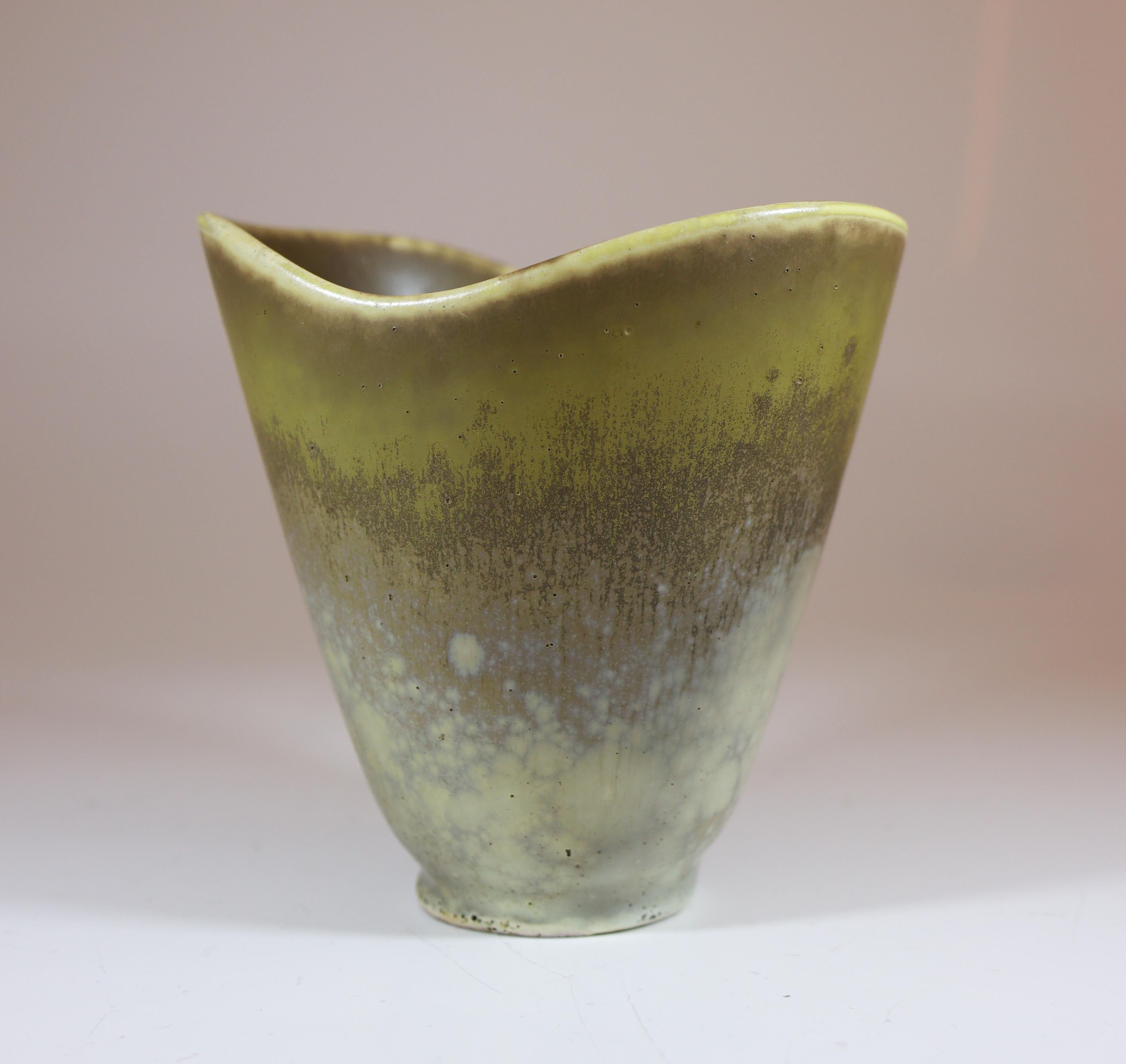 Carl-Harry Stålhane, Rörstrand, Vaso in gres grigio di metà secolo In condizioni buone in vendita a Stockholm, SE