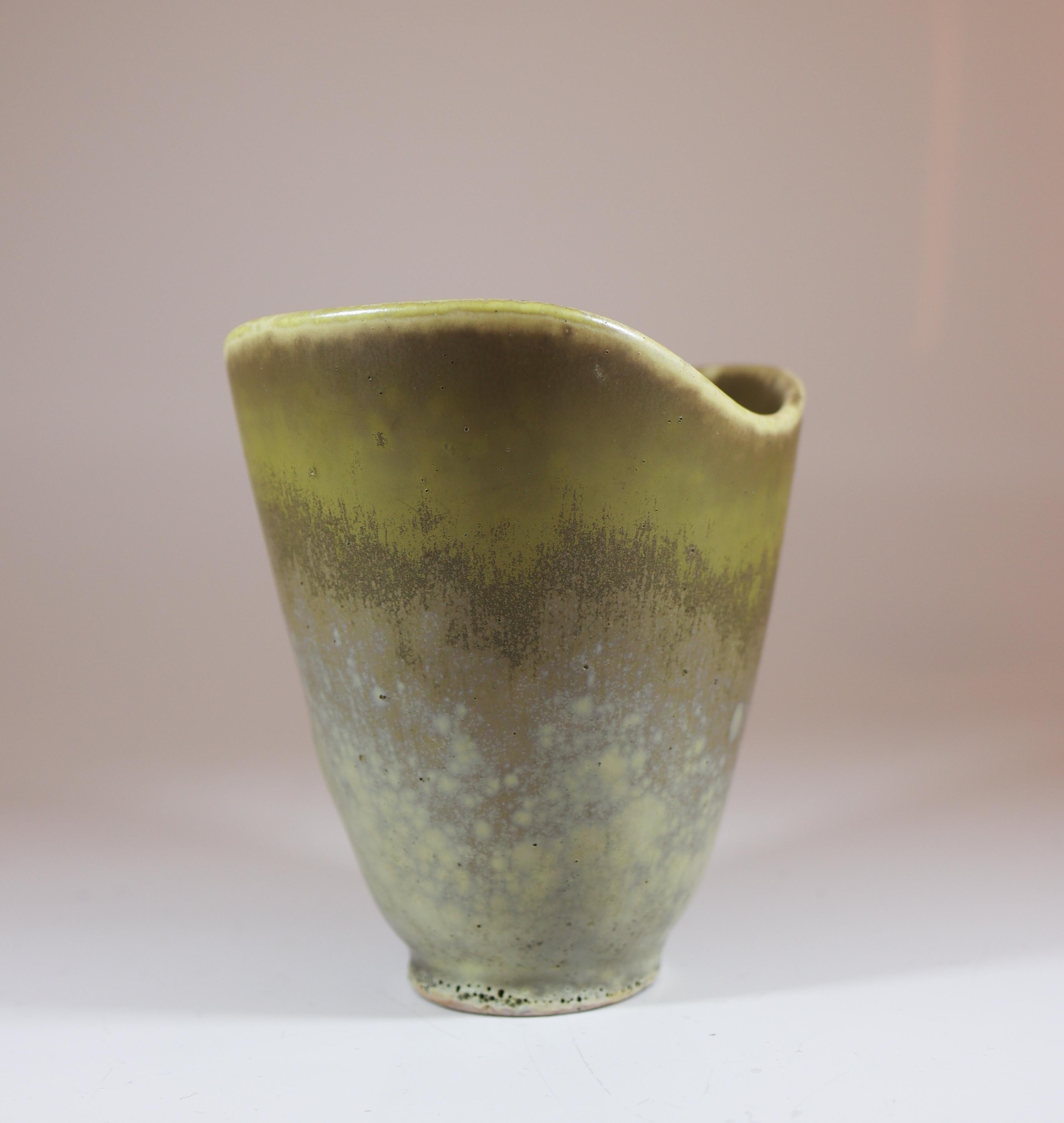 XX secolo Carl-Harry Stålhane, Rörstrand, Vaso in gres grigio di metà secolo in vendita