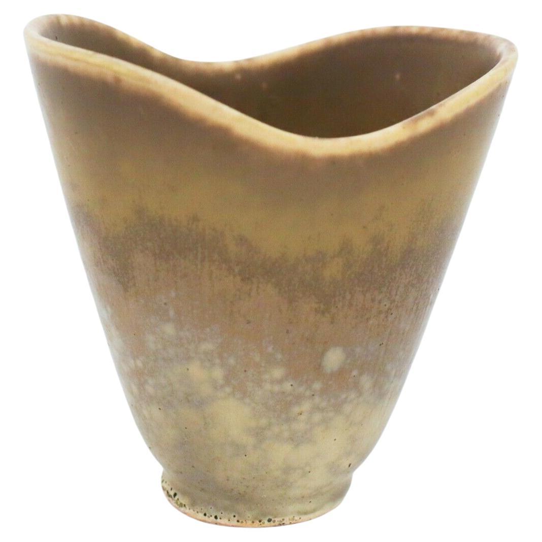 Carl-Harry Stålhane, Rörstrand, Midcentury Grey Stoneware Vase