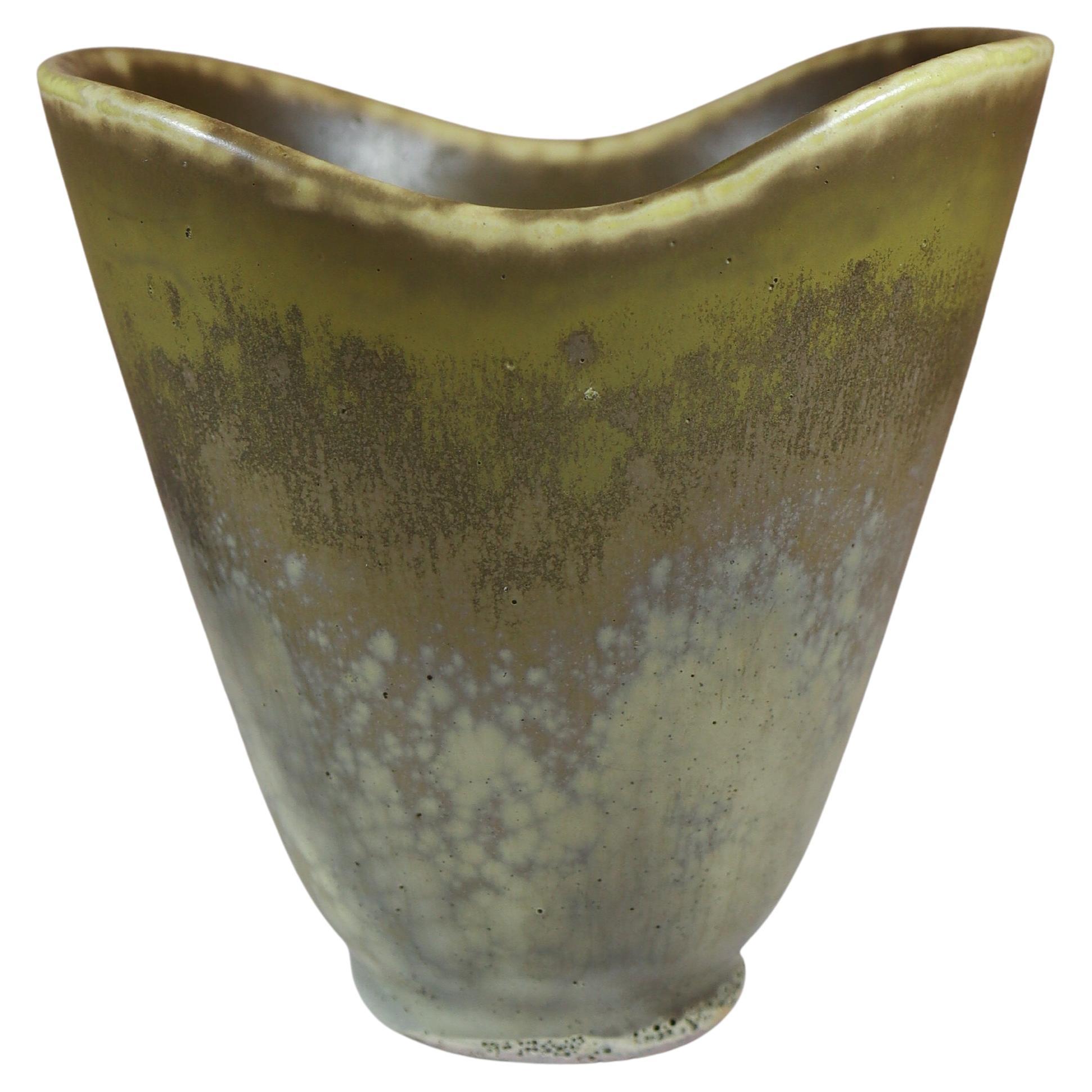 Carl-Harry Stålhane, Rörstrand, Midcentury Grey Stoneware Vase