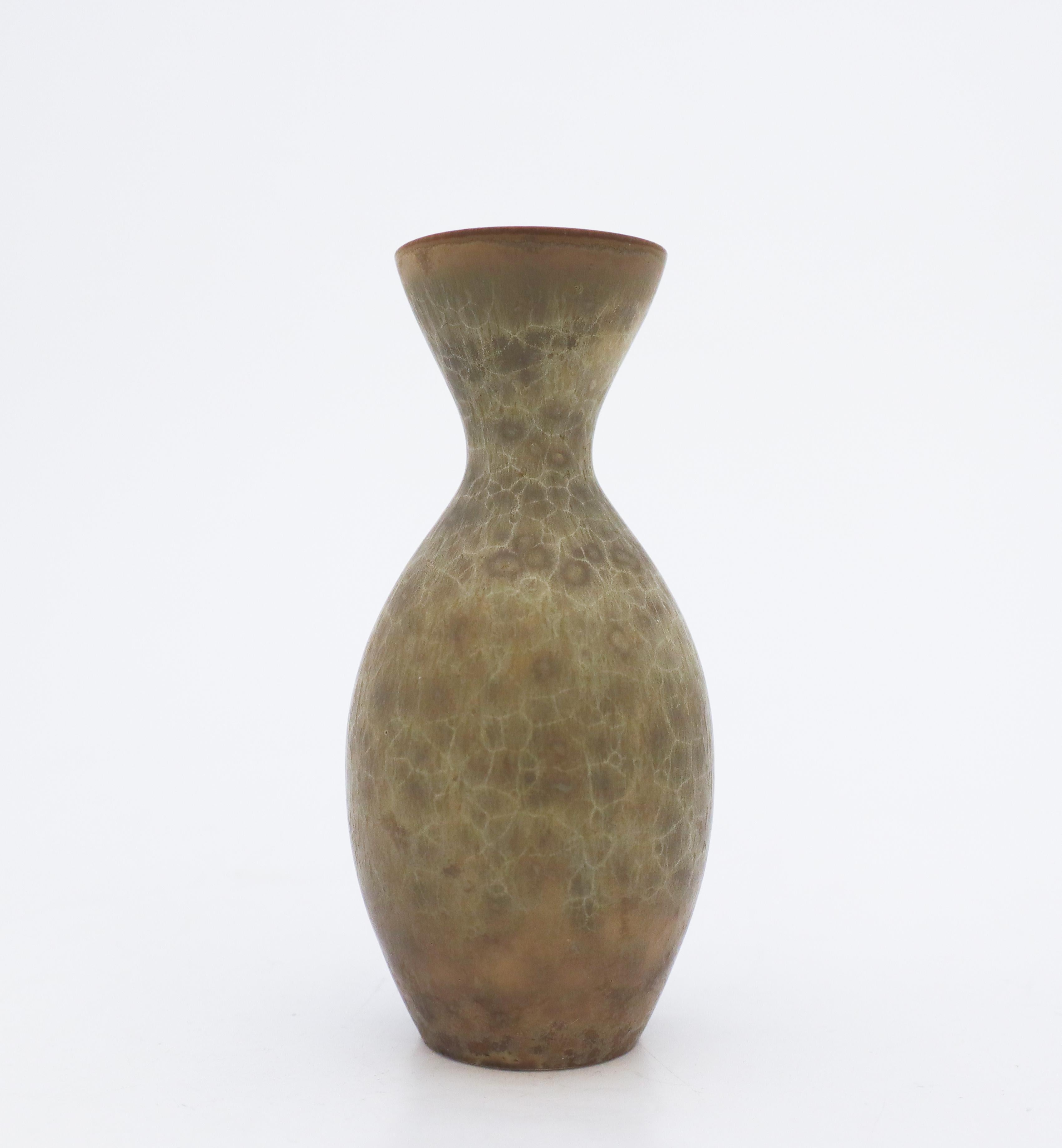 Scandinavian Modern Carl-Harry Stålhane, Rörstrand, Midcentury Stoneware Vase