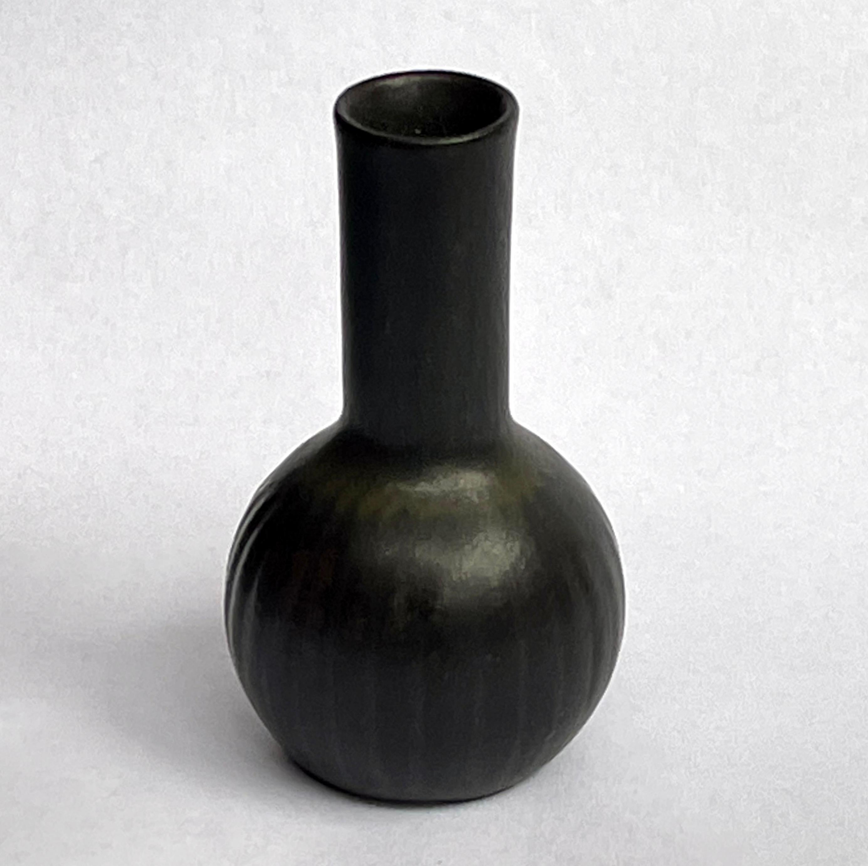 Swedish Carl-Harry Stålhane, Rörstrand Miniature Stoneware Vase, 1950s For Sale