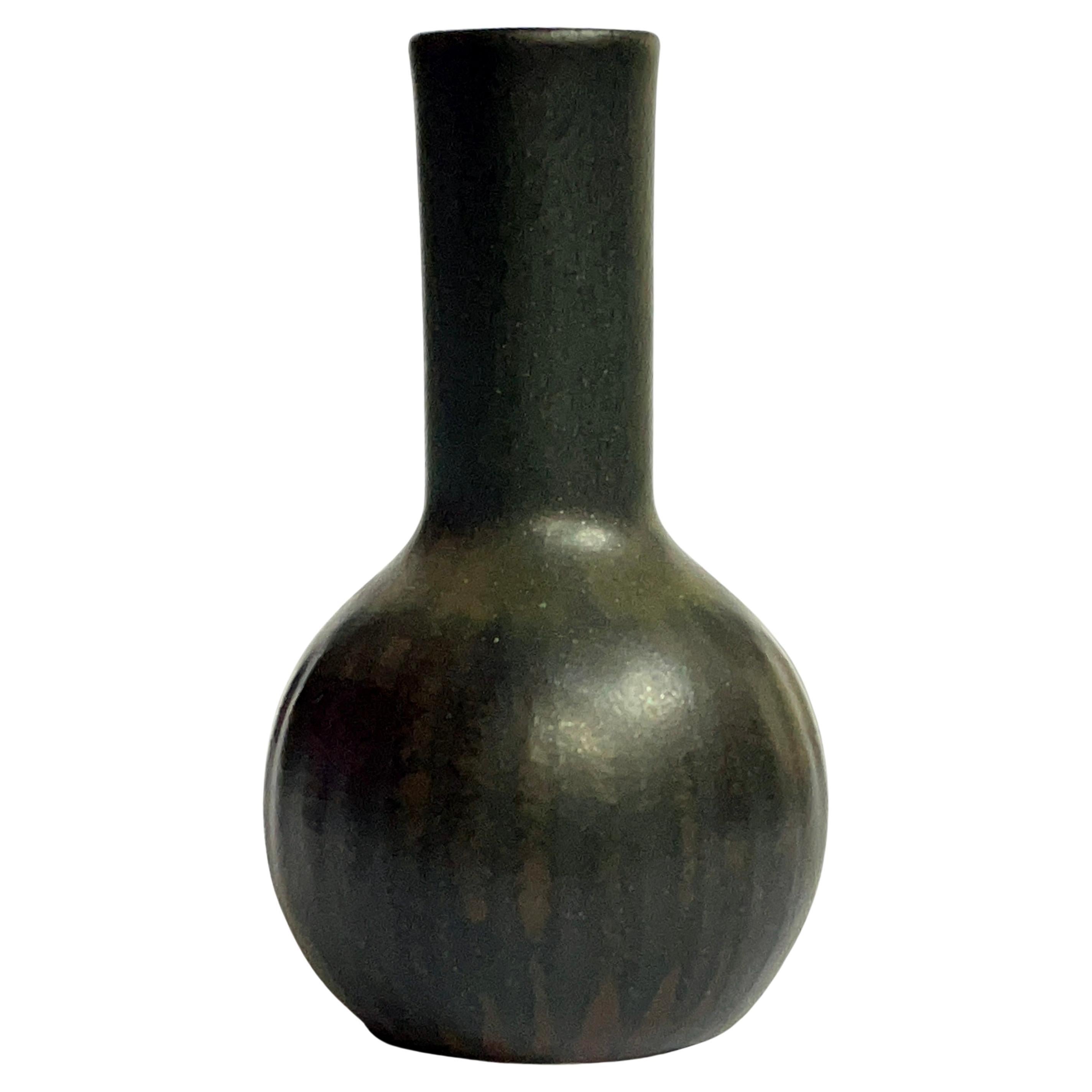Carl-Harry Stålhane, Rörstrand Miniature Stoneware Vase, 1950s For Sale