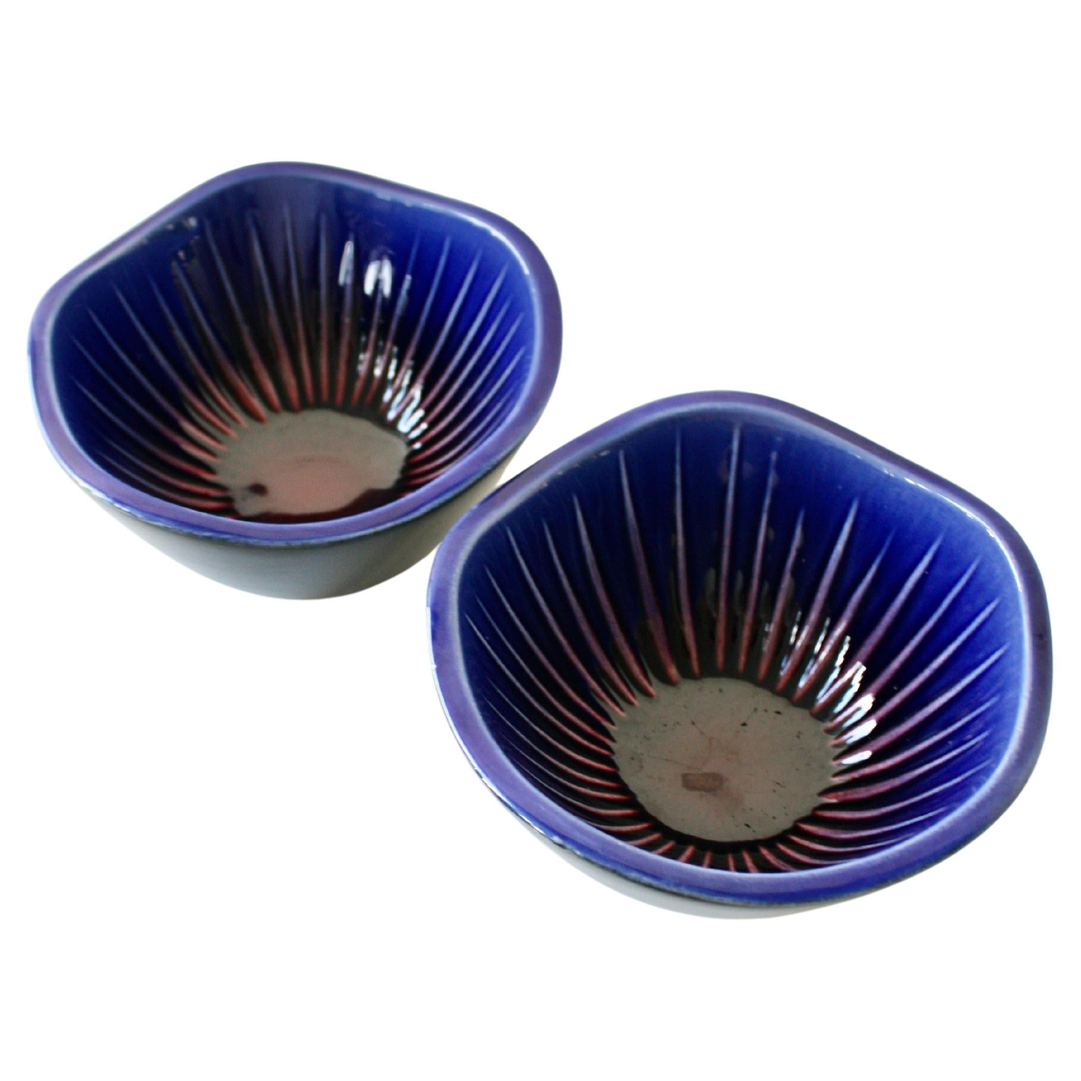 Carl-Harry Stålhane Rörstrand Sparaxis Anemone Bowl, Sweden ca 1960s