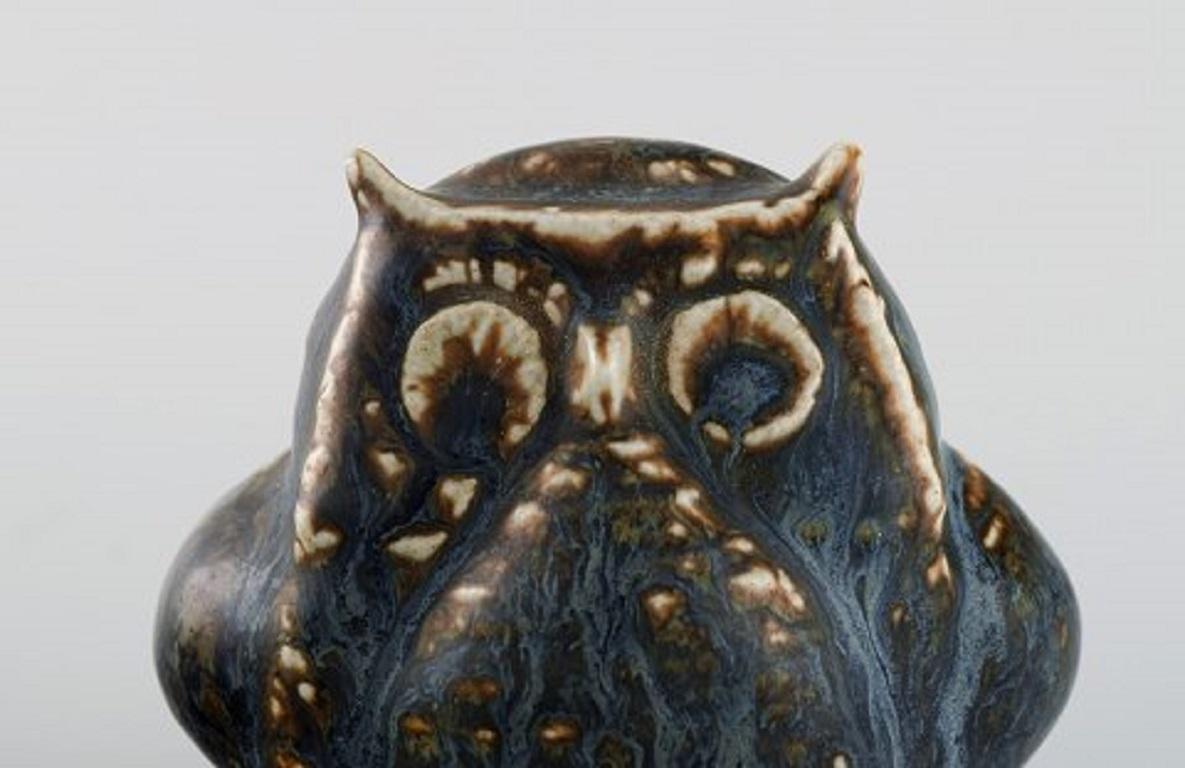 Carl Harry Stålhane, Rörstrand. Stoneware figure. Owl.
Beautiful glaze.
In perfect condition, 1st. assortment.
Measures 9 x 9 cm.