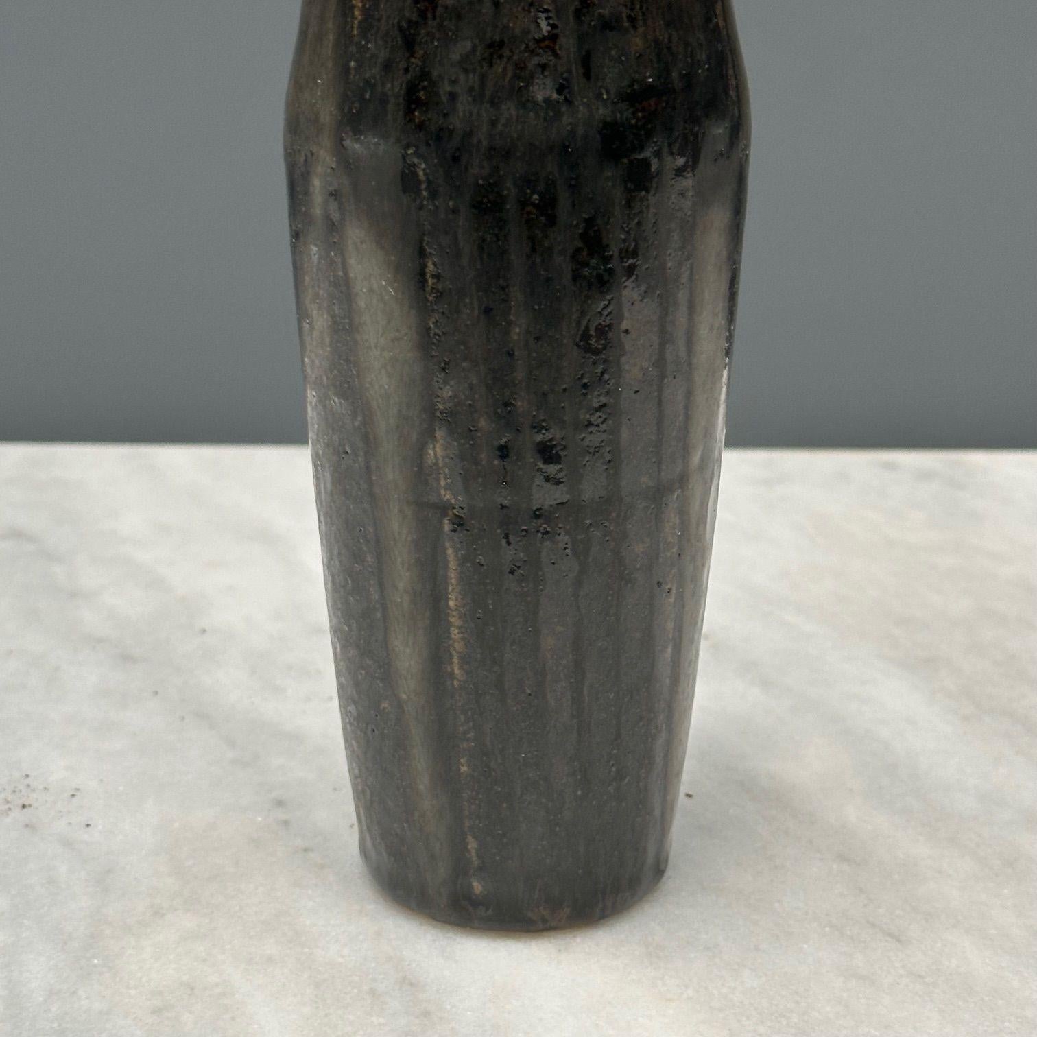 Carl-Harry Stalhane, Rörstrand, Vaso in gres grigio svedese della metà del secolo scorso in vendita 1