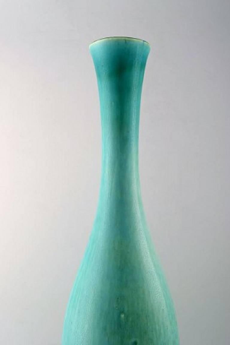 Scandinavian Modern Carl Harry Stålhane, Rörstrand Very Large and Rare Floor Vase in Ceramics For Sale