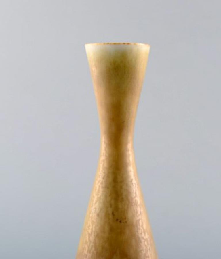 Scandinavian Modern Carl-Harry Stålhane, Rørstrand, Slim Ceramic Vase, Beautiful Glaze