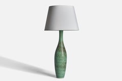 Carl-Harry Stålhane, Sizeable Table Lamp, Stoneware, Sweden, 1950s