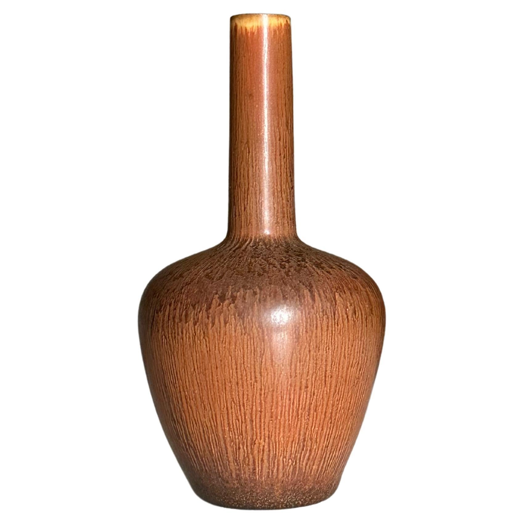 Carl-Harry Stålhane Small Stoneware Vase SVA for Rörstrand, 1950s  For Sale