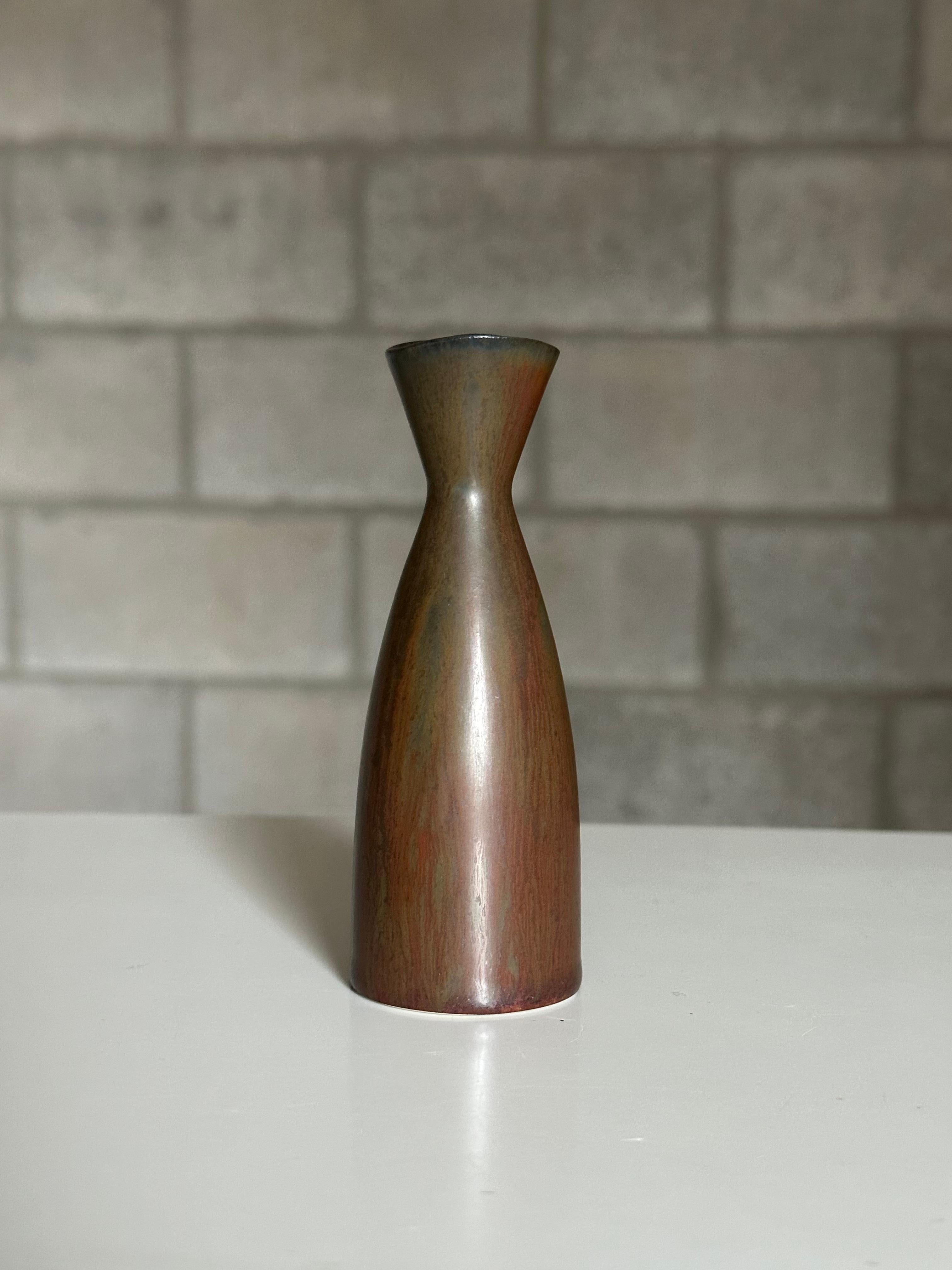 Mid-Century Modern Carl-Harry Stålhane Small Stoneware Vase SXD for Rörstrand, 1950s For Sale