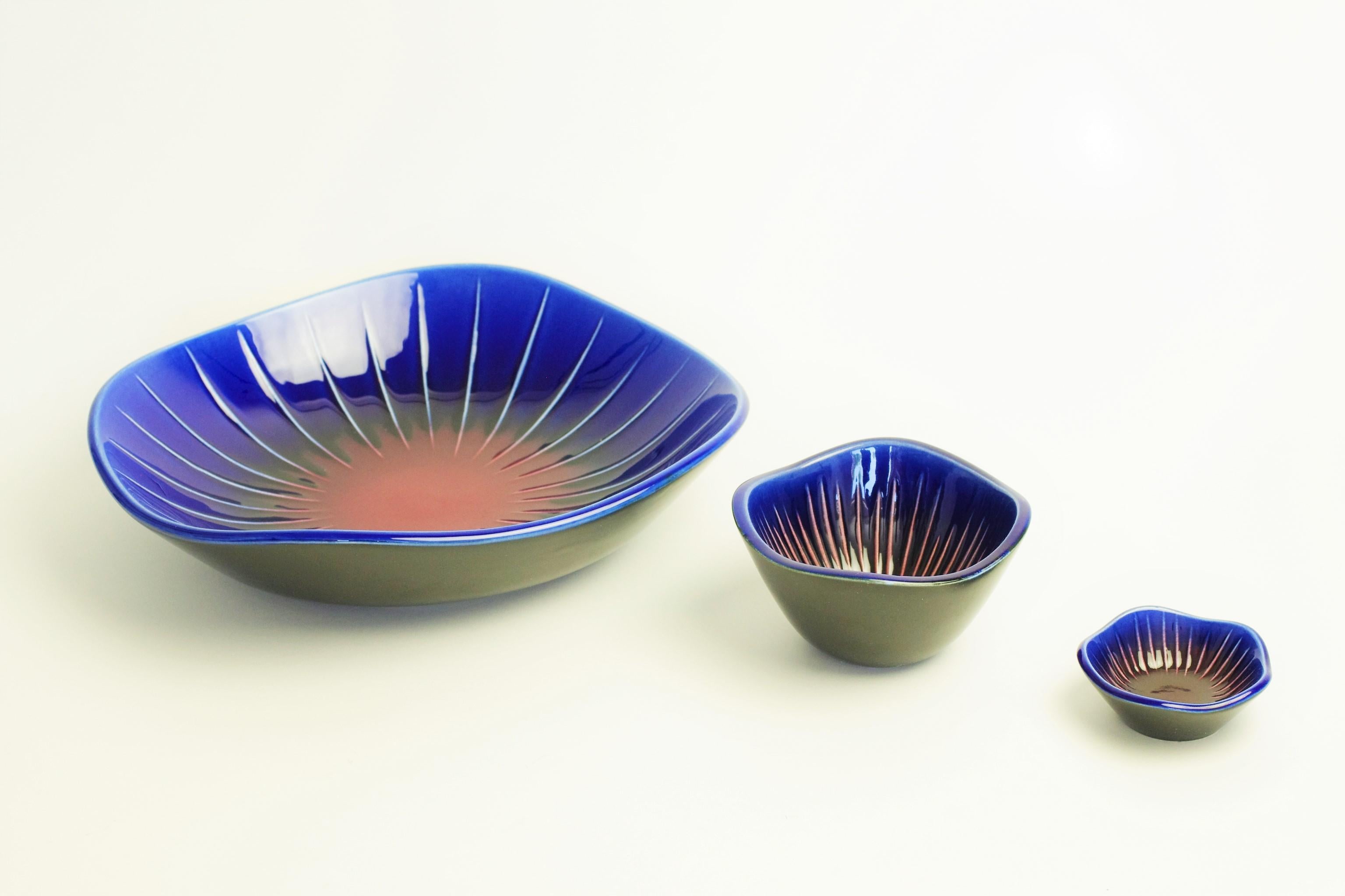 Earthenware Carl-Harry Stålhane - Sparaxis - 3 Bowls For Sale