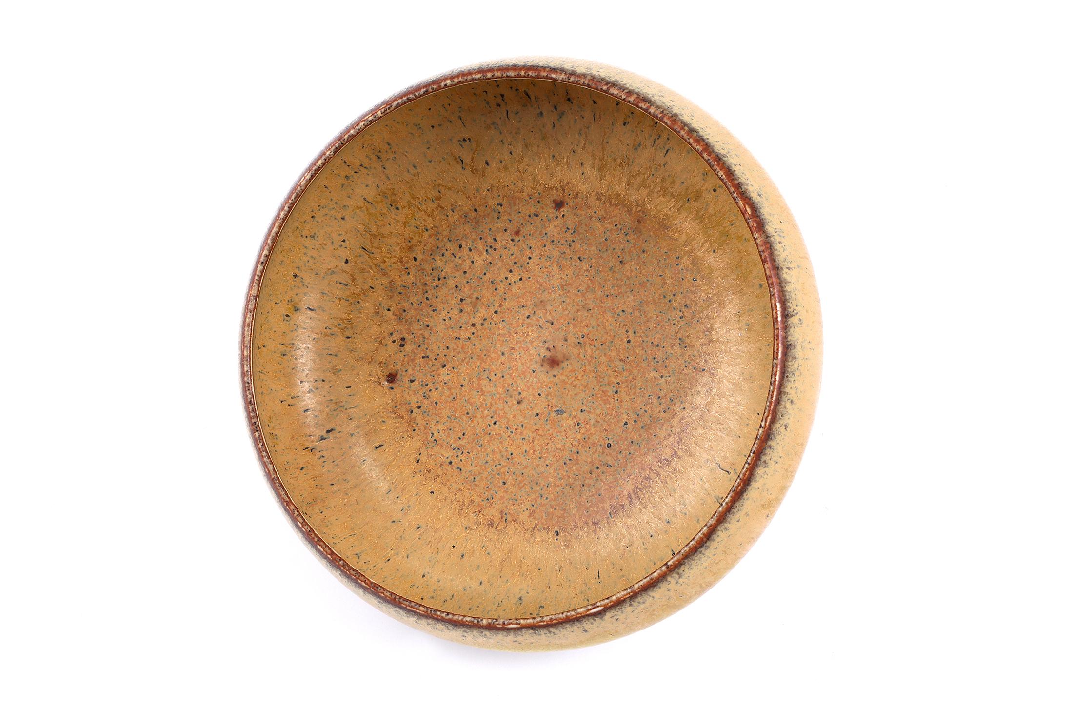 Carl-Harry Stalhane, Stoneware Bowl, Handmade Work Rörstrand, Sweden 1950's For Sale 3