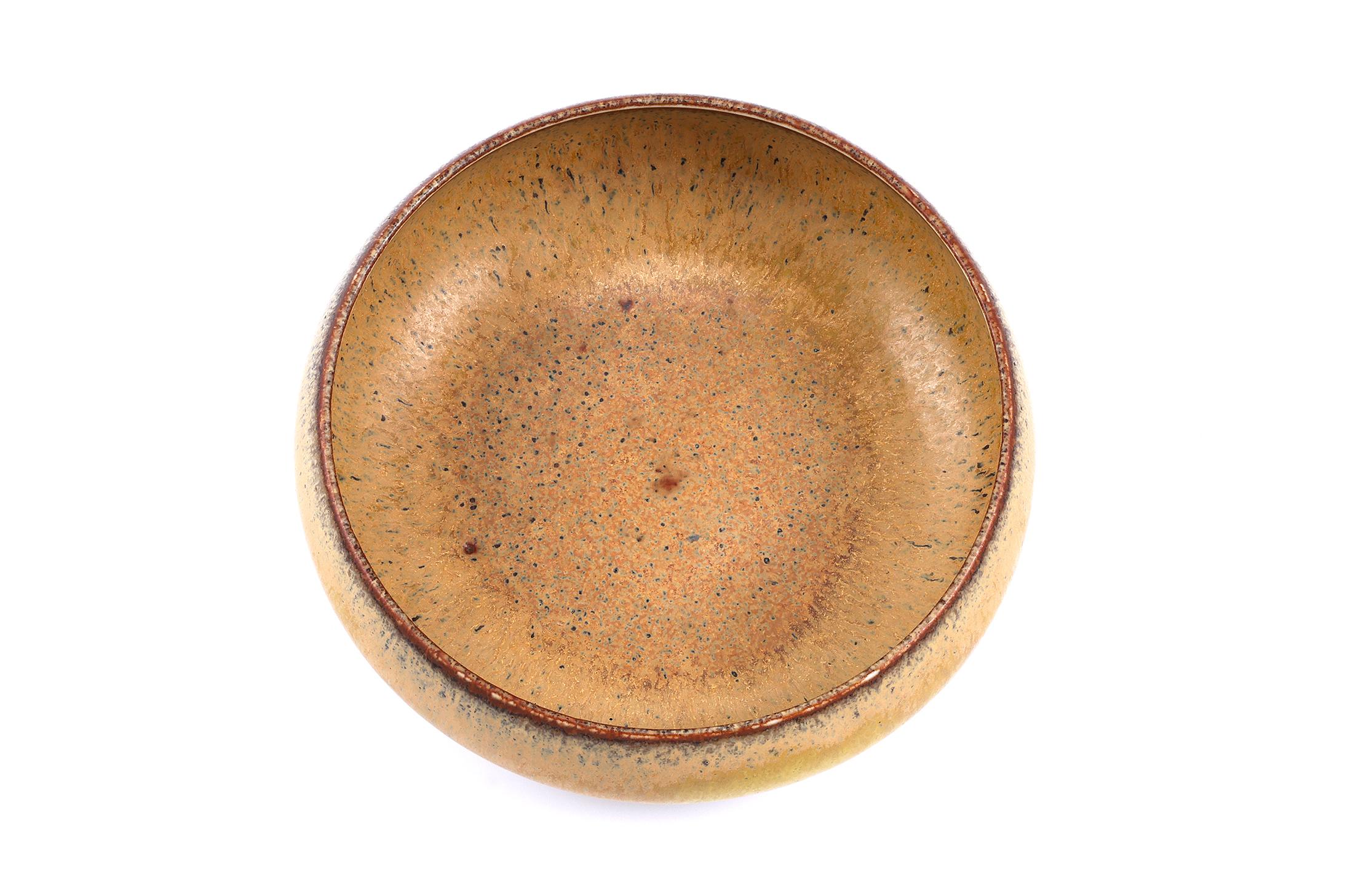 Carl-Harry Stalhane, Stoneware Bowl, Handmade Work Rörstrand, Sweden 1950's For Sale 1