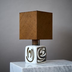 Carl-Harry Stålhane, Tischlampe aus Steingut für Rörstrand, Schweden, 1960er Jahre