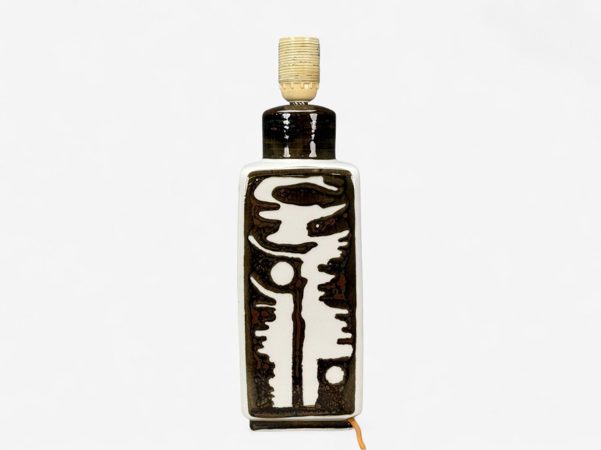 Ceramic Carl-Harry Stalhane, Stoneware, Table Lamp, Sweden, 1960s For Sale