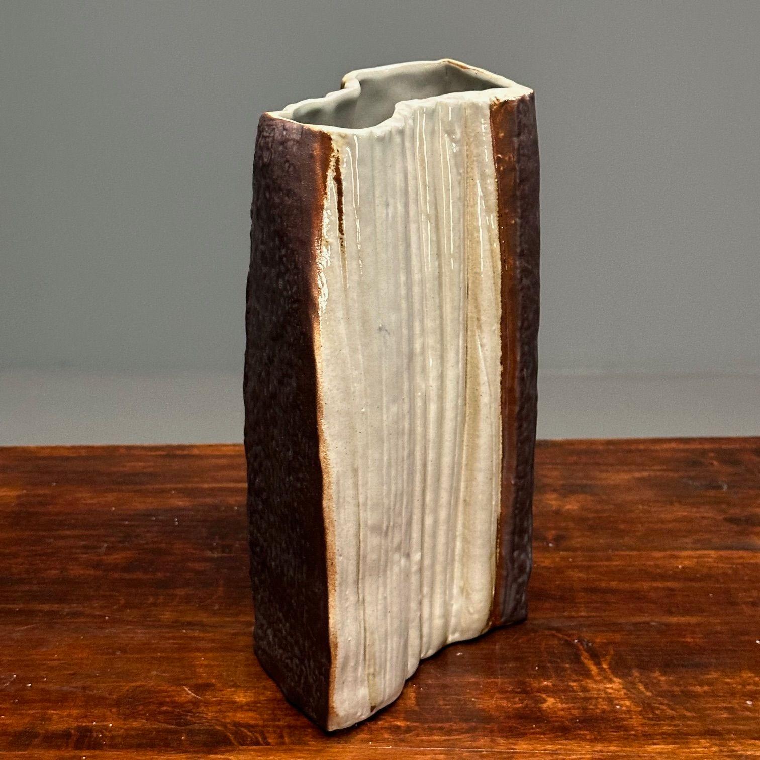 Fin du 20e siècle Carl-Harry Stålhane, modernité suédoise du milieu du siècle, céramique en grès, vase, années 1970 en vente