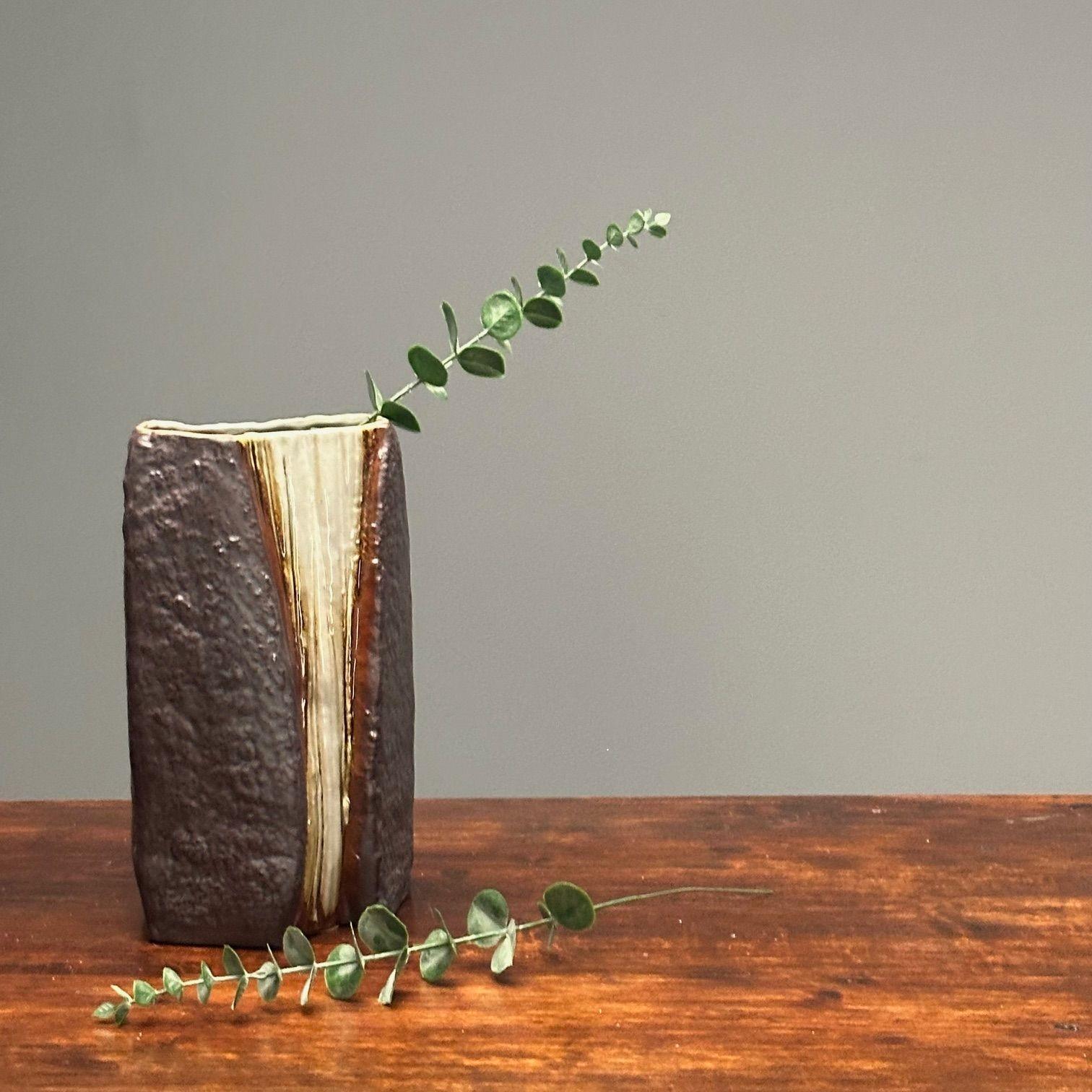 Céramique Carl-Harry Stålhane, modernité suédoise du milieu du siècle, céramique en grès, vase, années 1970 en vente