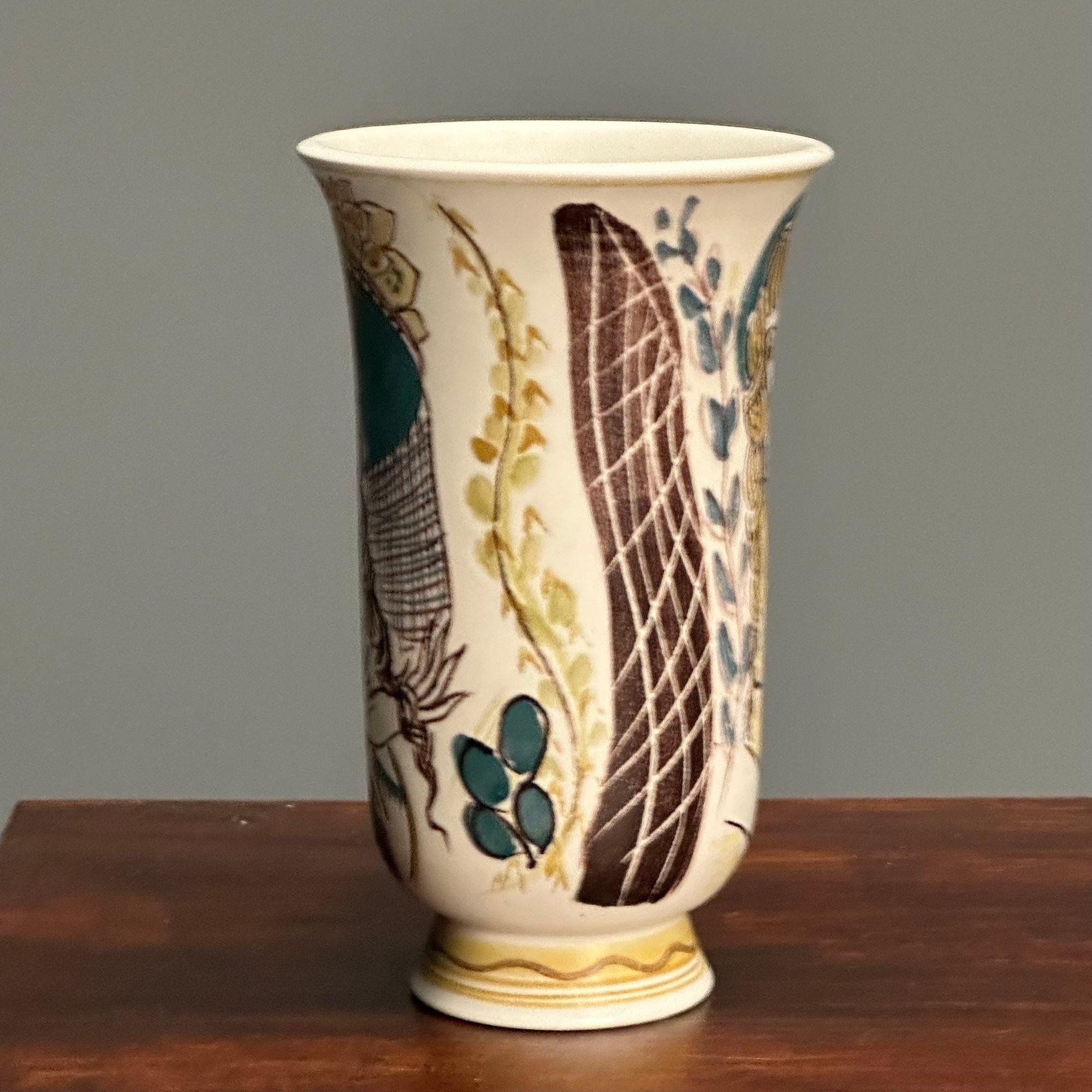 Ceramic Carl-Harry Stålhane, Swedish Mid-Century Modern, Stoneware Vase, Sweden, 1943 For Sale