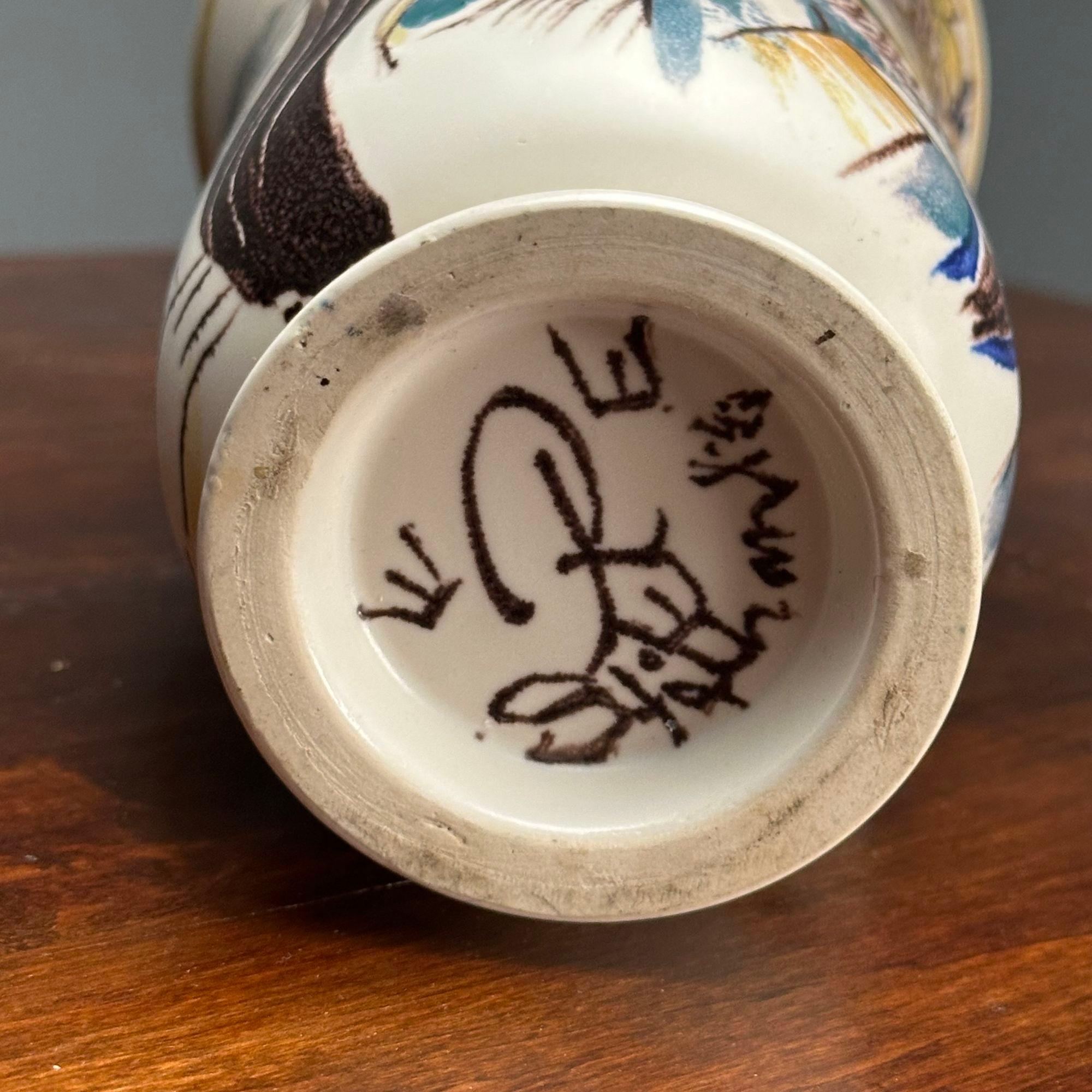 Carl-Harry Stålhane, Vaso in gres svedese della metà del secolo scorso, Svezia, 1943 in vendita 2