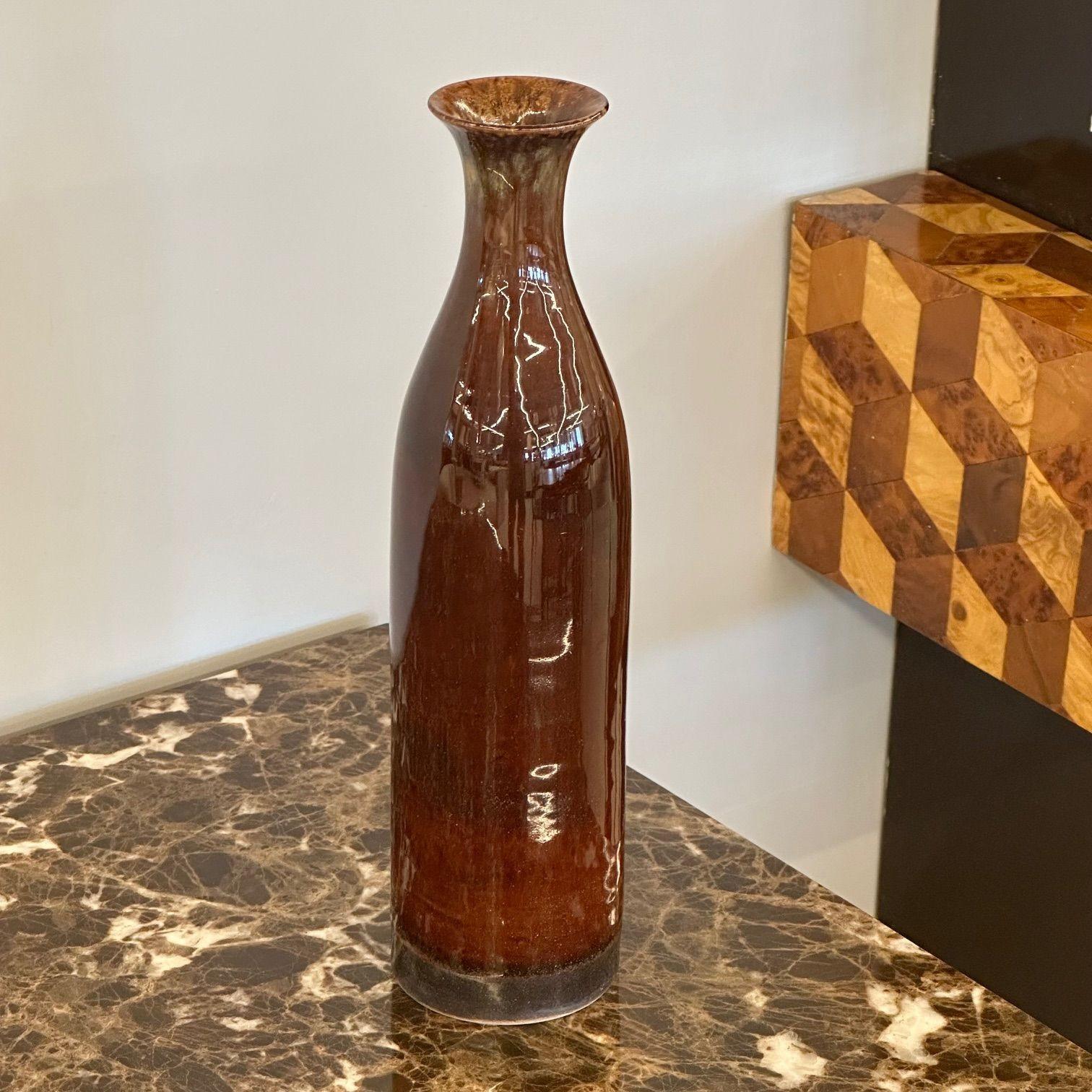 Carl-Harry Stålhane, Swedish Mid-Century Modern, Stoneware Vase, Sweden, 1970s For Sale 1