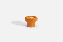 Carl-Harry Stlhane, Tischlampe, orange glasiertes Steingut, Schweden, ca. 1960er Jahre