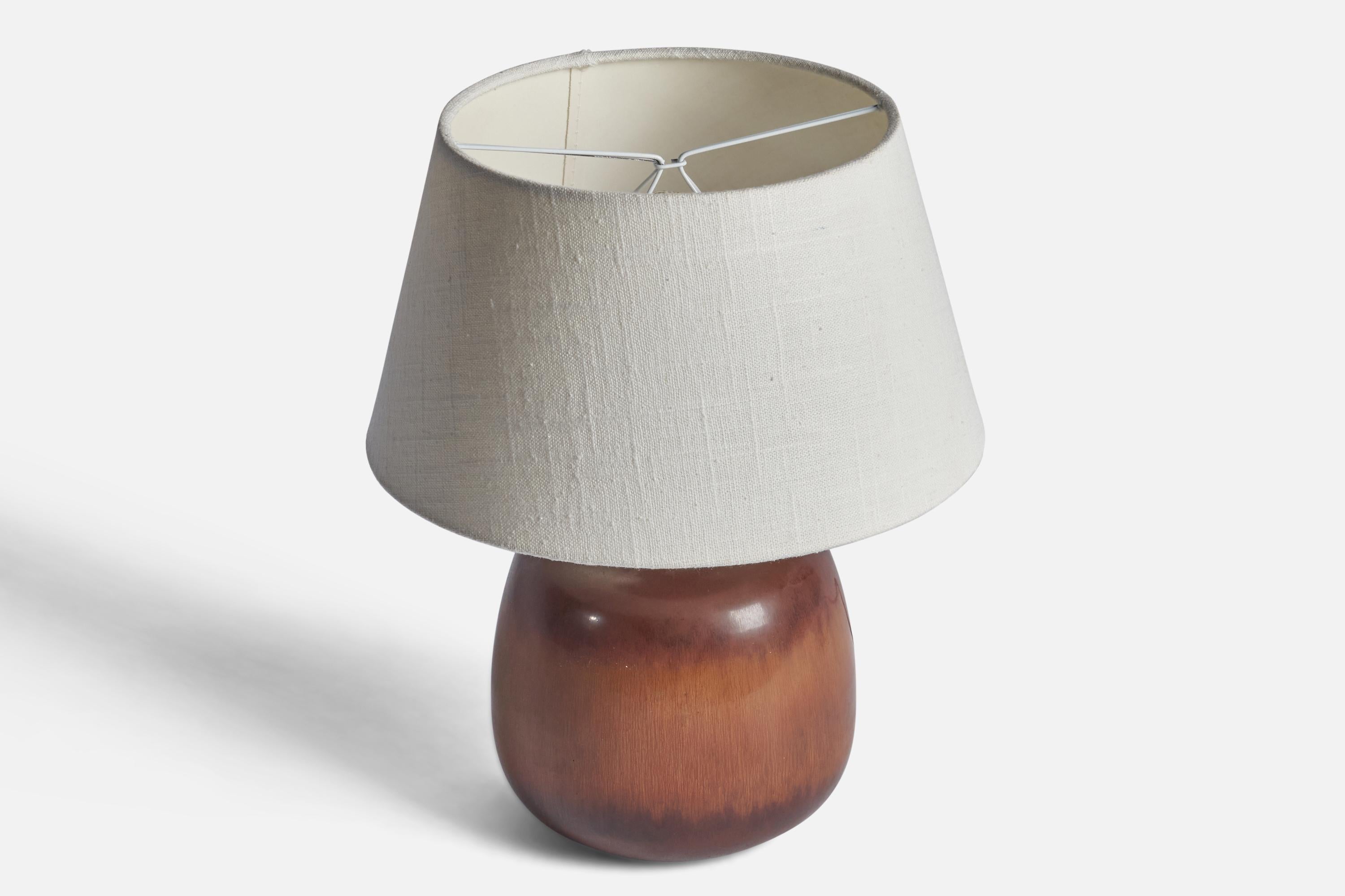 Mid-Century Modern Carl-Harry Stålhane, Table Lamp, Stoneware, Sweden, 1950s For Sale