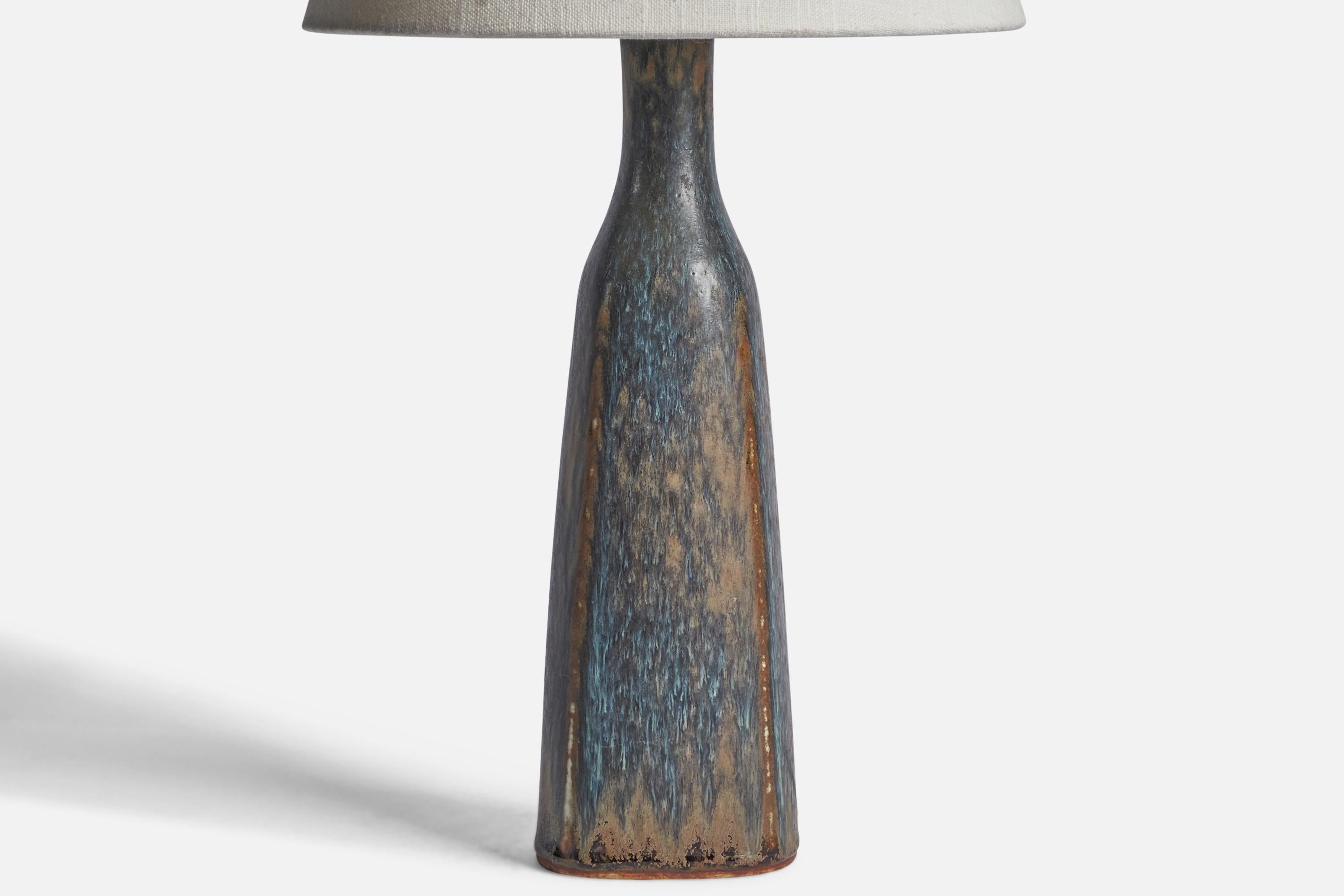 Swedish Carl-Harry Stålhane, Table Lamp, Stoneware, Sweden, 1950s For Sale