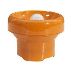 Carl-Harry Stlhane, Tischlampe, orange glasiertes Steingut, Schweden, ca. 1960er Jahre