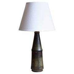 Carl-Harry Stålhane, Unique Table Lamp, Glazed Stoneware, Rörstand, 1950s