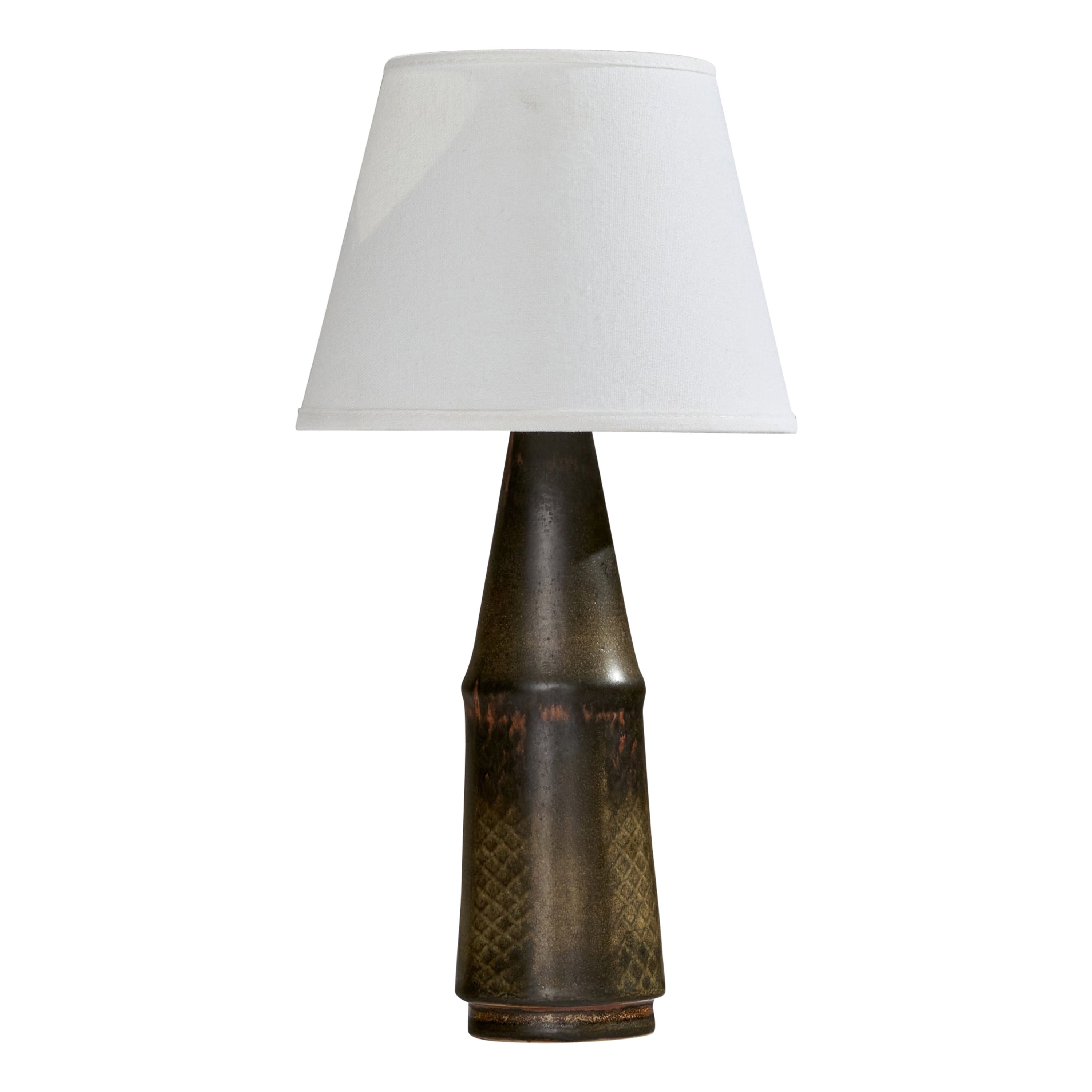 Carl-Harry Stålhane, Lámpara de mesa única, Gres, Suecia, años 50