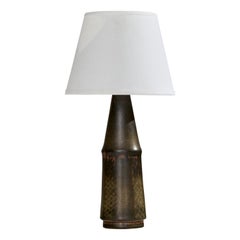 Carl-Harry Stålhane, Lámpara de mesa única, Gres, Suecia, años 50