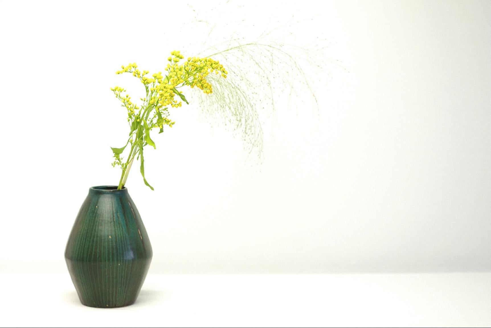 Product Description: 
This unique vase was designed by Carl-Harry Stålhane. Stålhane's works are well known for their quality and his versatility as an artist is renowned. Stålhane created functional tableware as well as full-fledged art objects