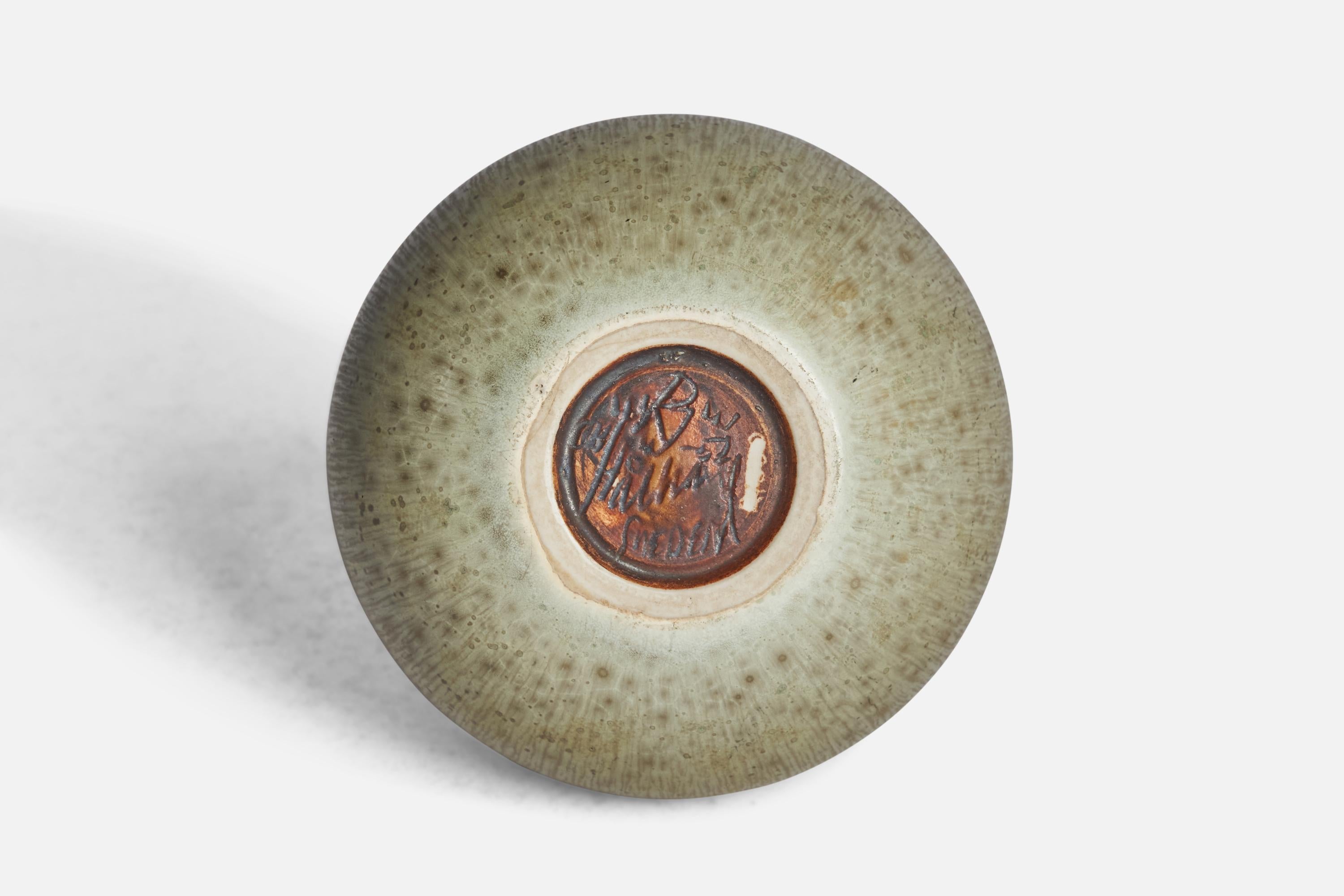 Mid-Century Modern Carl-Harry Stålhane, Unique Vase, Stoneware, Sweden, 1950s For Sale