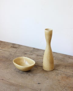 Carl-Harry Stålhane, Vase and Bowl, Stoneware Set, Rörstrand, Sweden, 1950's