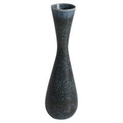 Carl-Harry Stålhane, Vase, Blue-Glazed Stoneware, Rörstrand, Sweden, 1960s