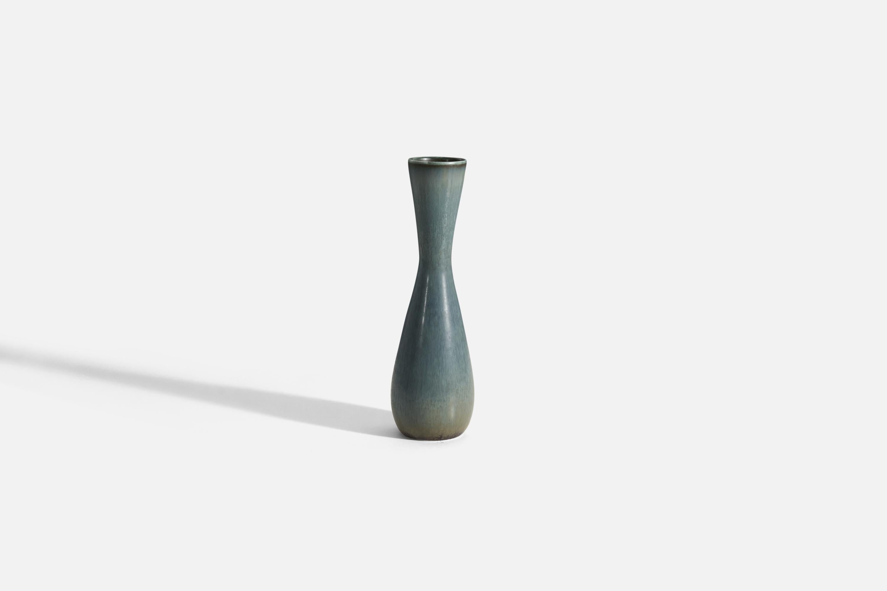 Swedish Carl-Harry Stålhane, Vase or Vessel, Glazed Stoneware, Rörstrand, Sweden, 1960s