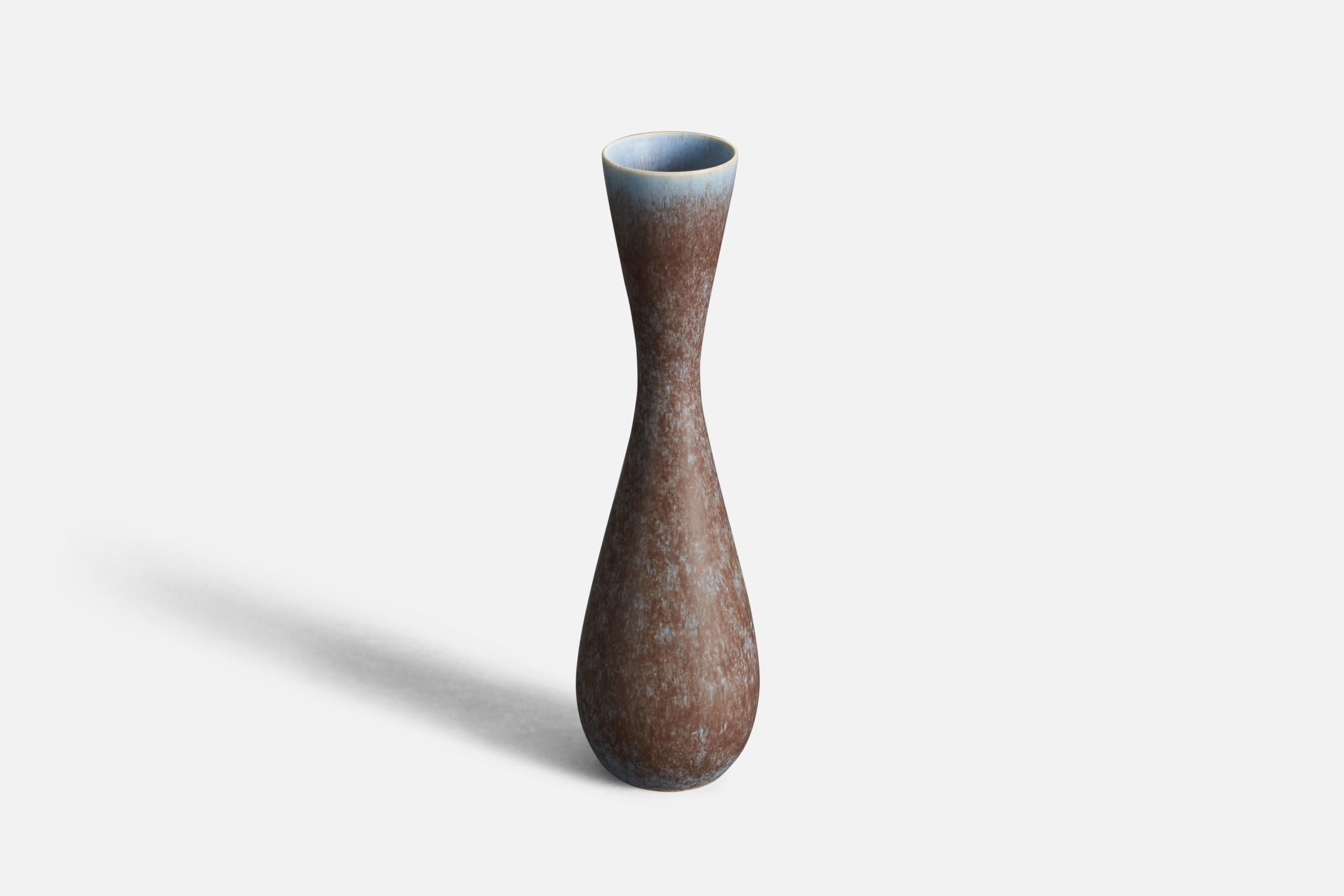 A stoneware vase designed by Carl-Harry Stålhane and produced by Rörstrand, Sweden, 1950s.