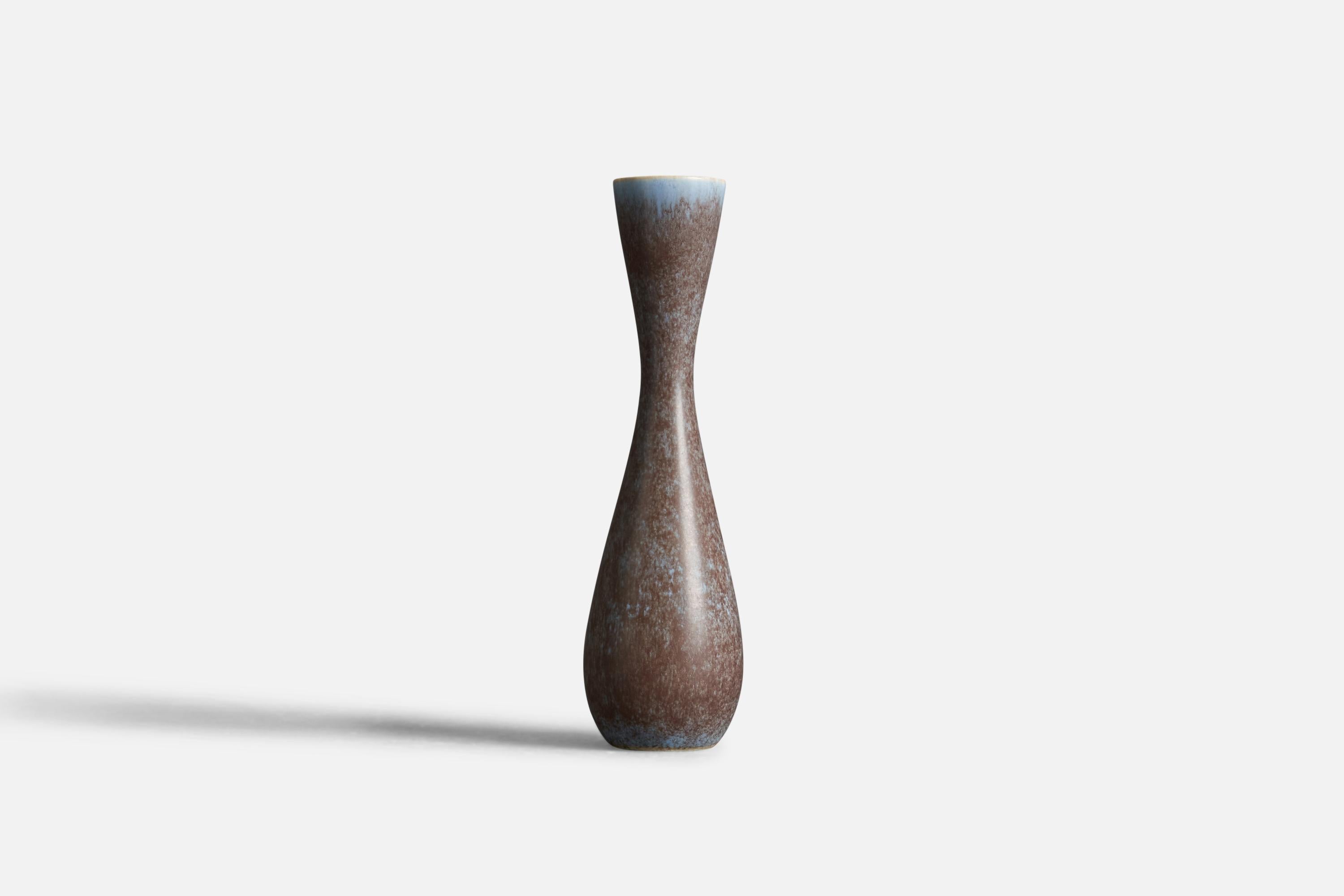 Mid-Century Modern Carl-Harry Stålhane, Vase, Stoneware, Sweden, 1950s For Sale