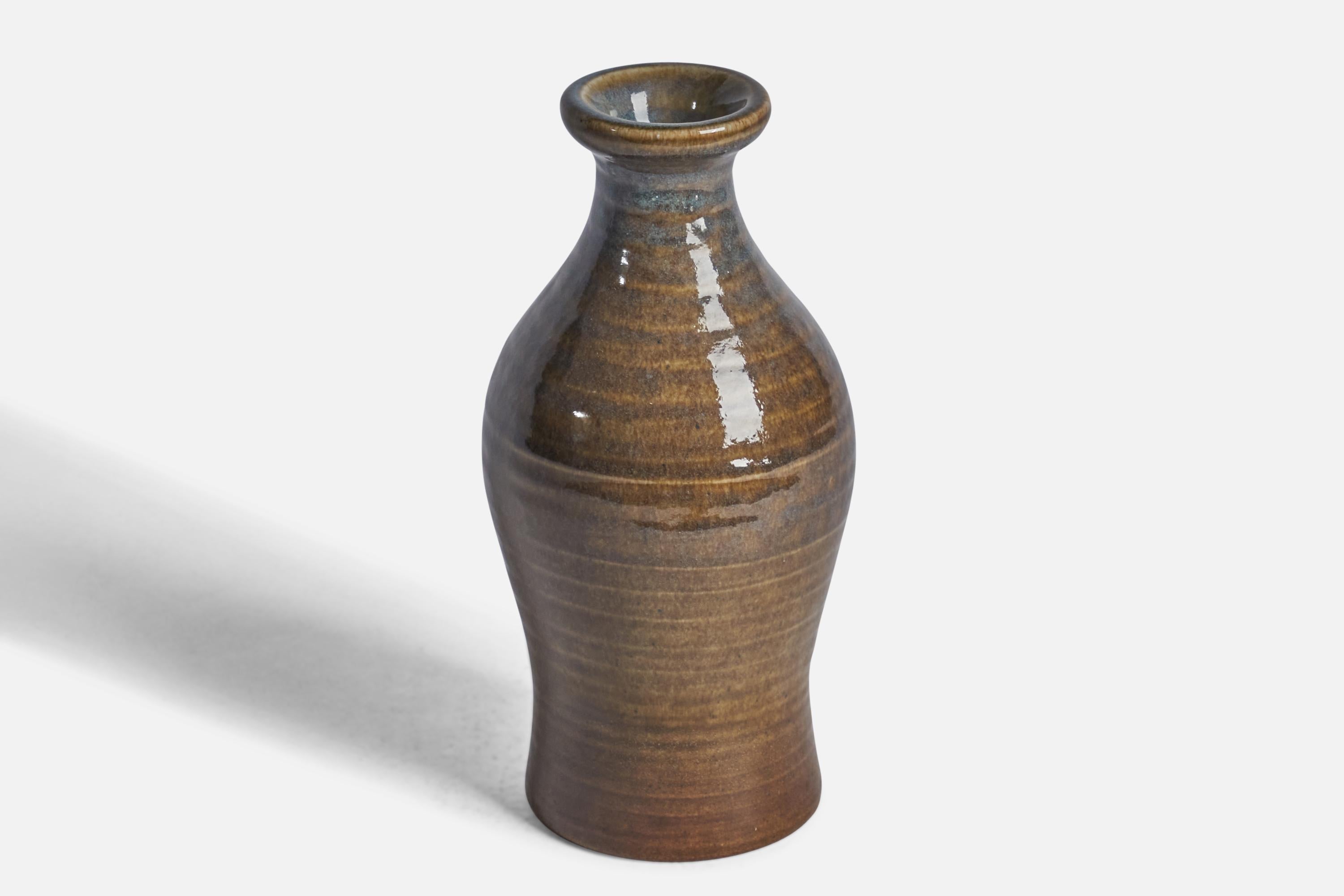 Mid-Century Modern Carl-Harry Stålhane, Vase, Stoneware, Sweden, 1950s For Sale