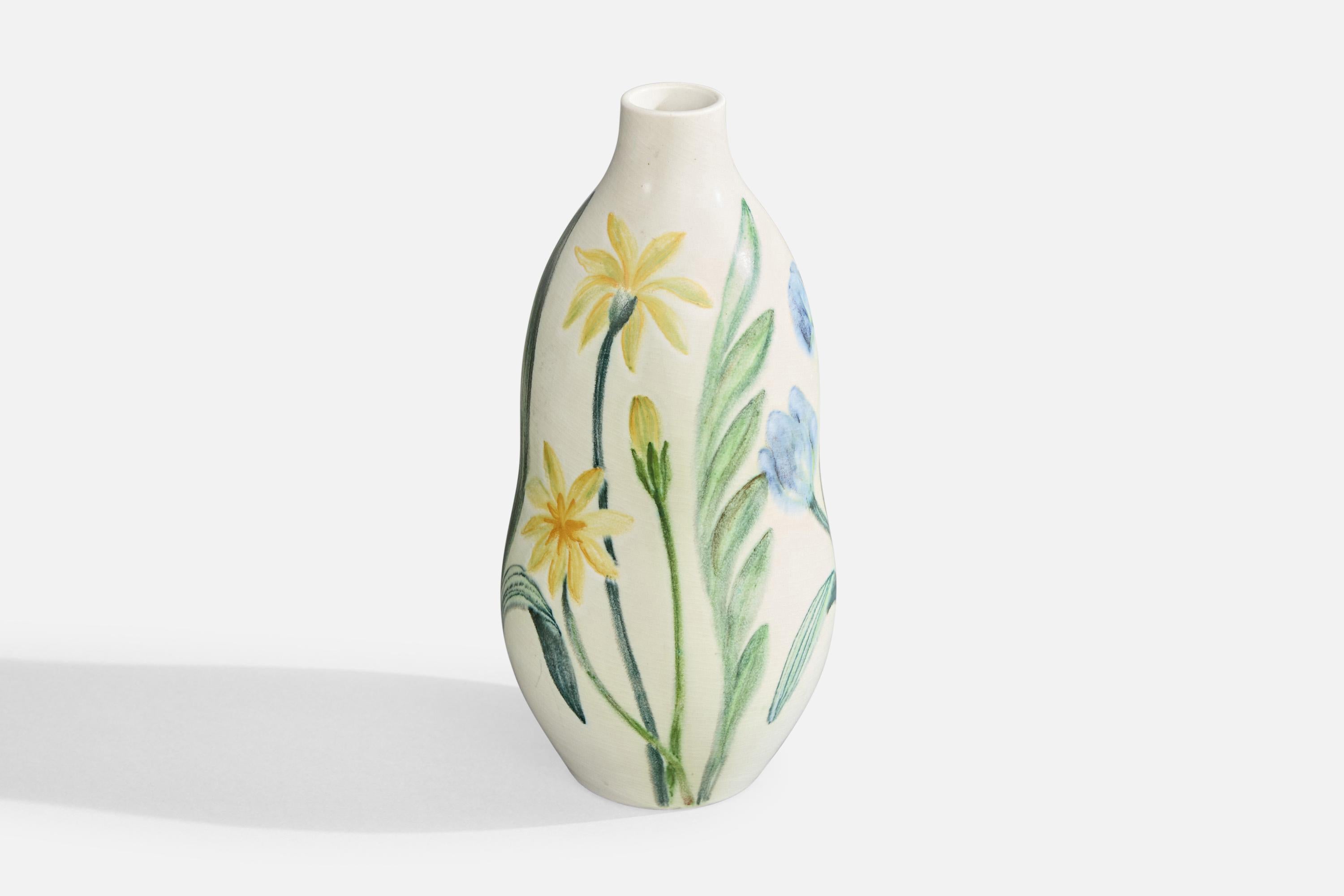 Mid-Century Modern Carl-Harry Stålhane, vase, grès, Suède, années 1950 en vente