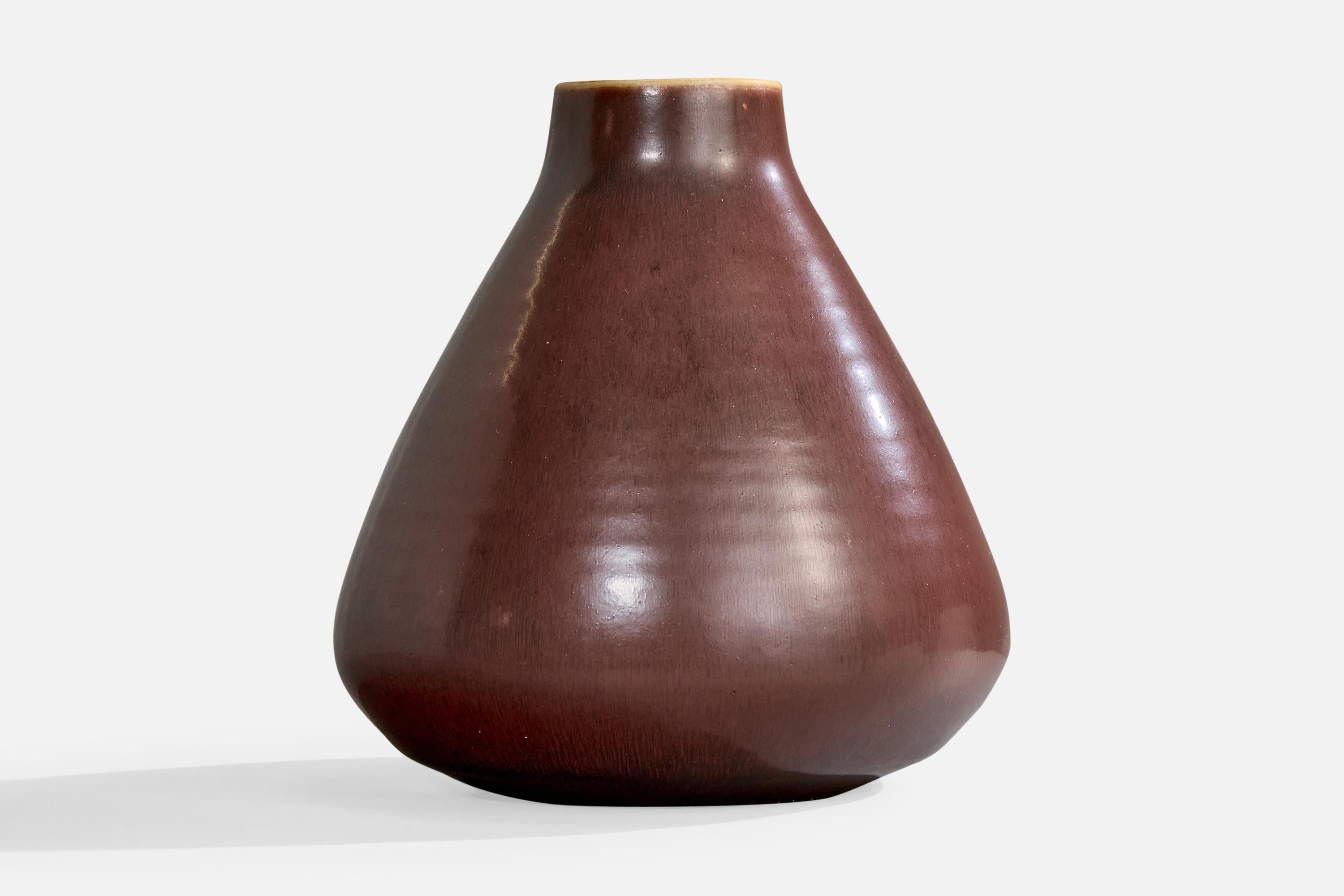 Mid-Century Modern Carl-Harry Stålhane, vase, grès, Suède, années 1950 en vente
