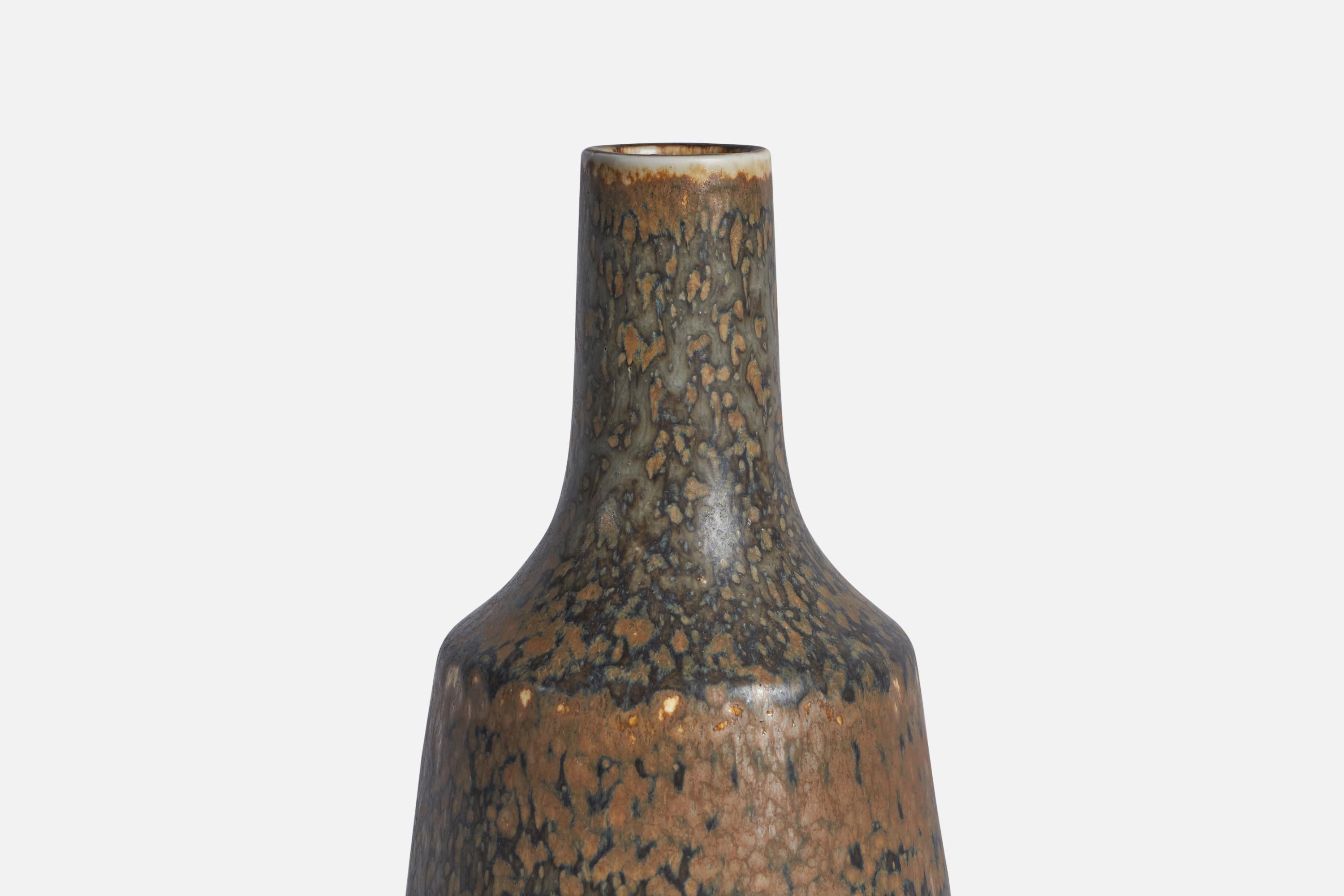 Swedish Carl-Harry Stålhane, Vase, Stoneware, Sweden, 1950s For Sale