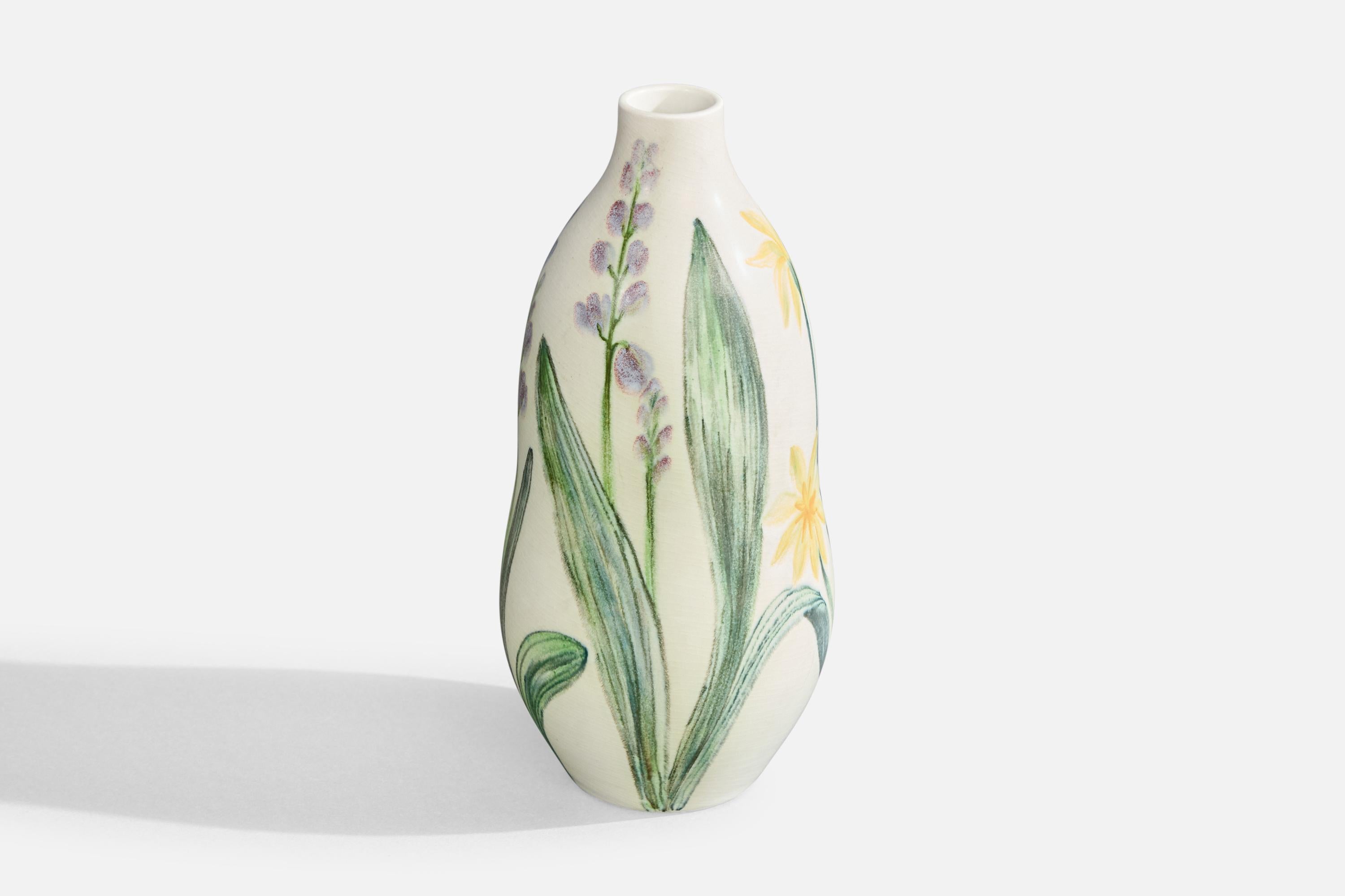 Suédois Carl-Harry Stålhane, vase, grès, Suède, années 1950 en vente