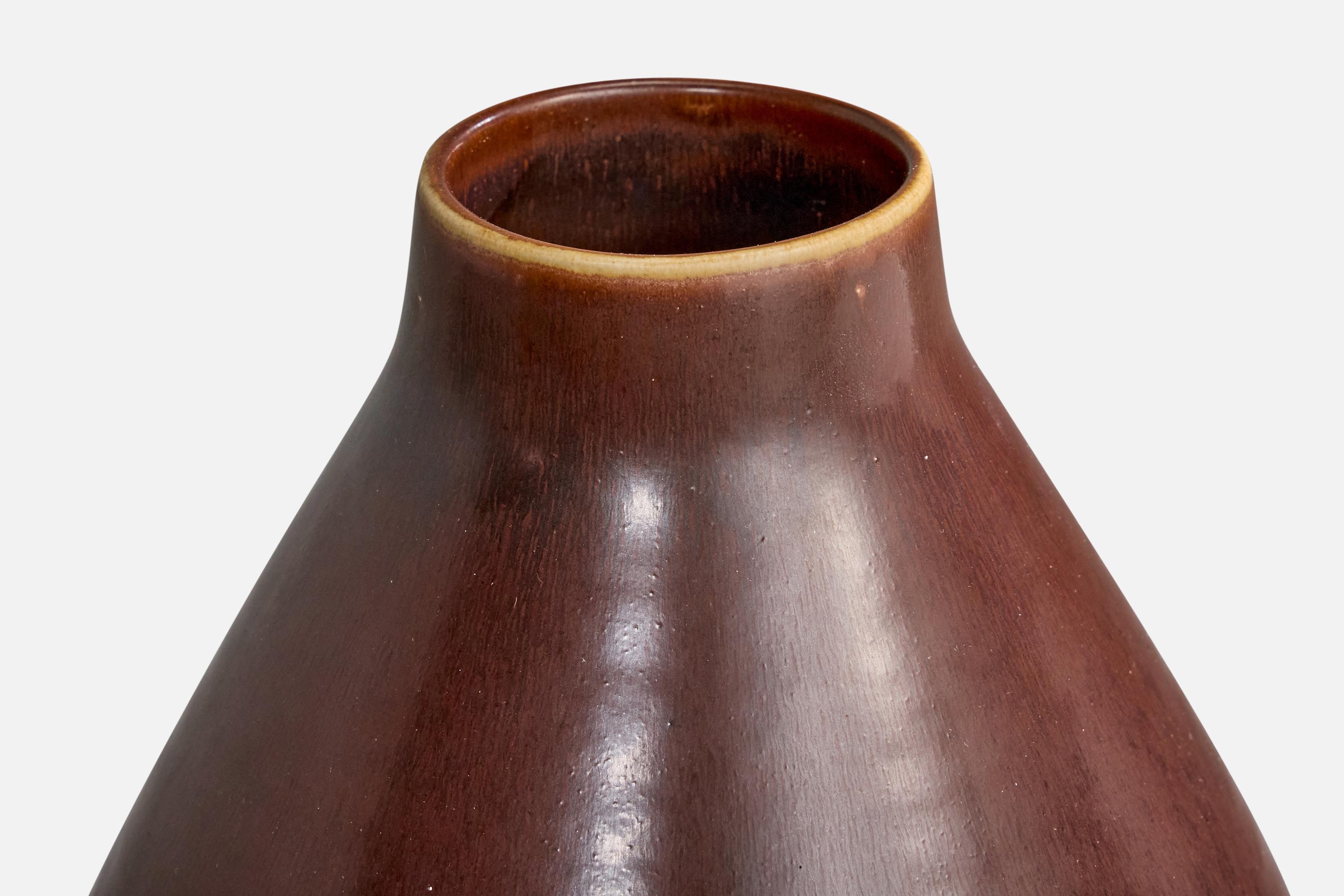 Carl-Harry Stålhane, vase, grès, Suède, années 1950 Bon état - En vente à High Point, NC