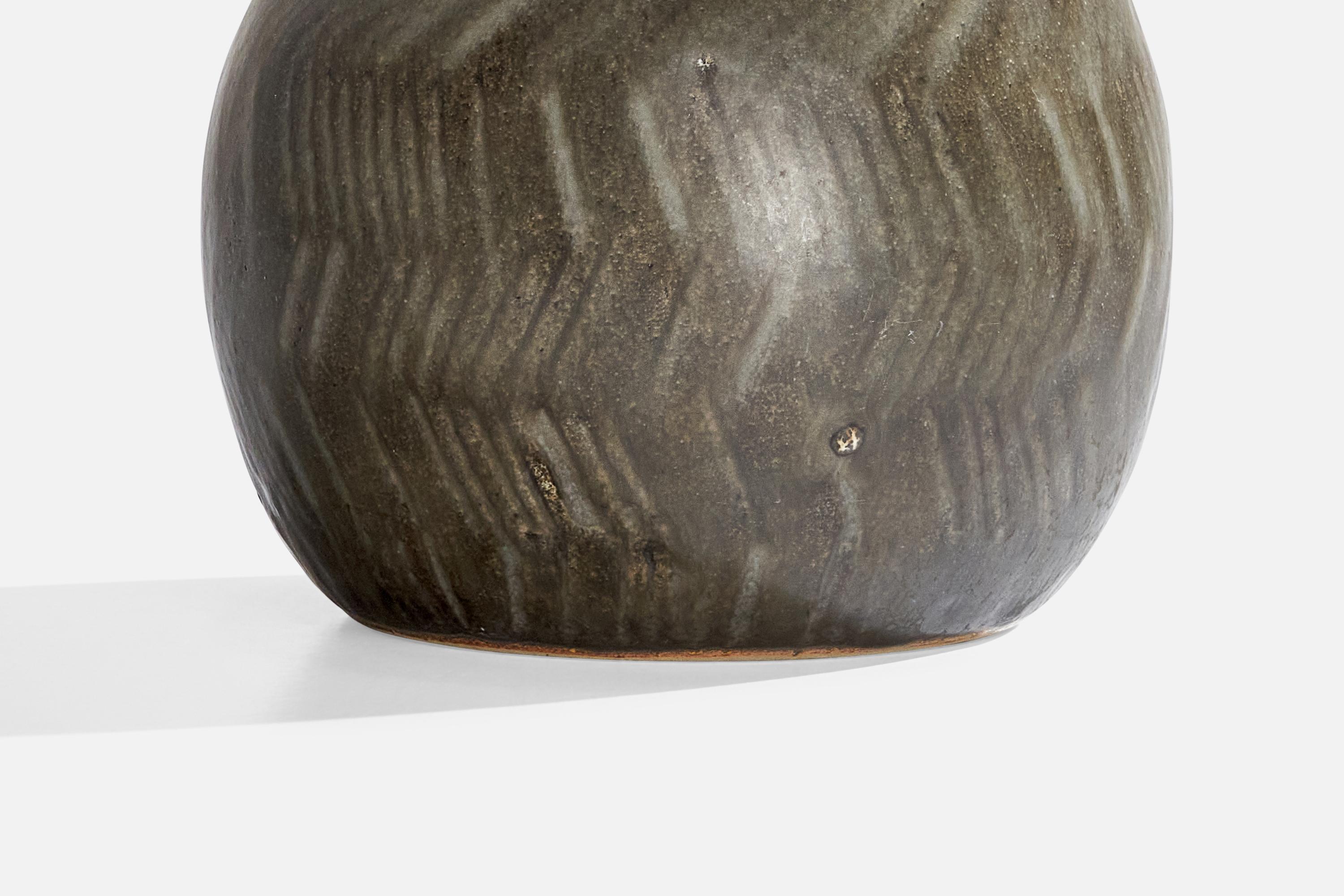 Grès porcellanato Carl-Harry Stålhane, Vaso, Gres, Svezia, anni '50 in vendita