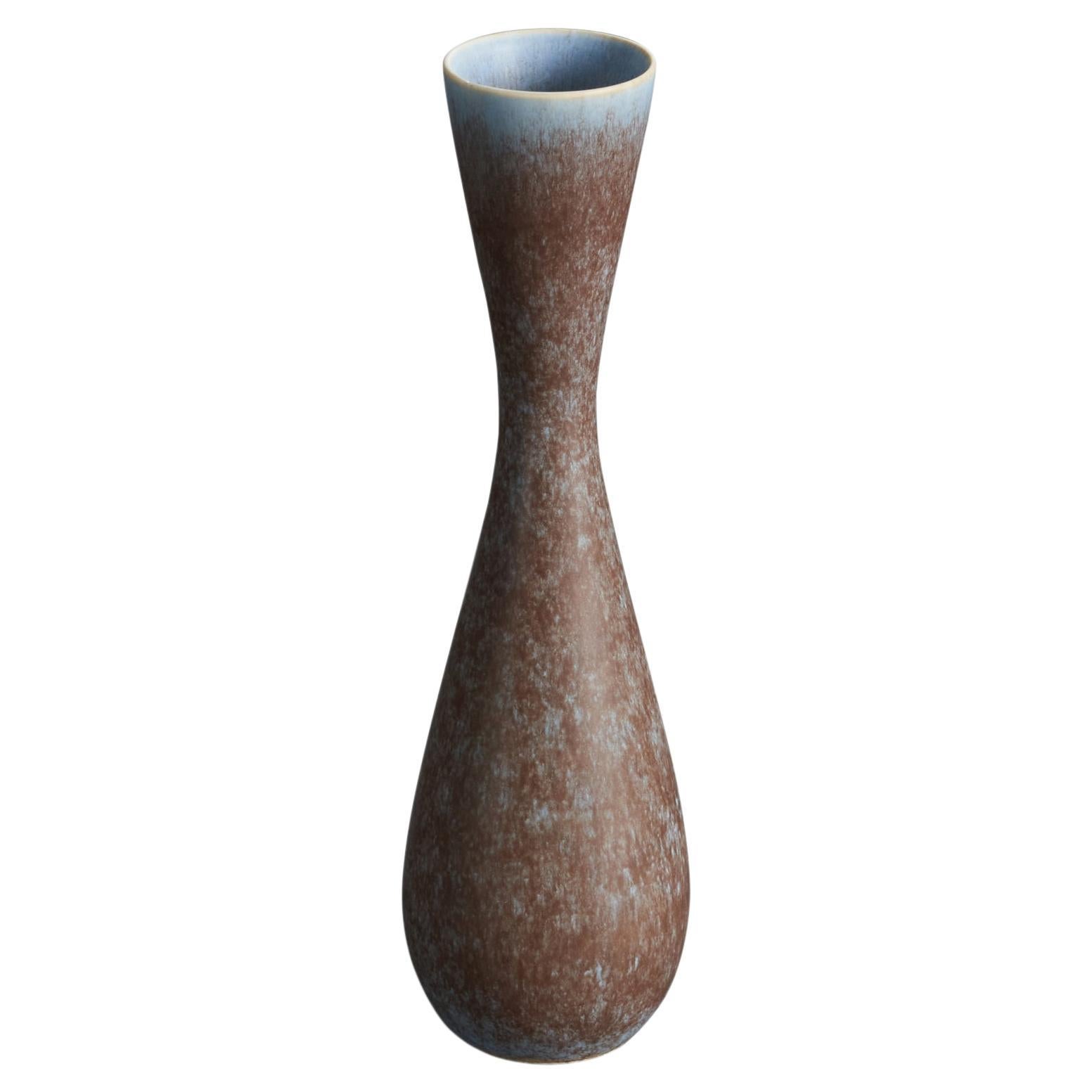 Carl-Harry Stålhane, Vase, Stoneware, Sweden, 1950s For Sale