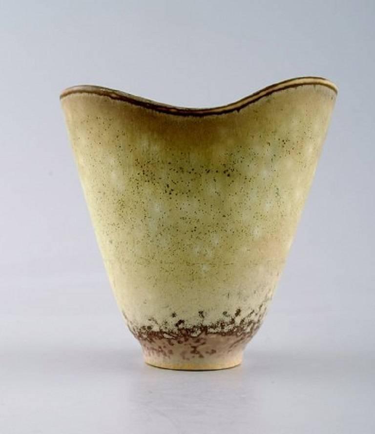 Scandinavian Modern Carl Harry Stålhane, Rörstrand Stoneware Vase For Sale