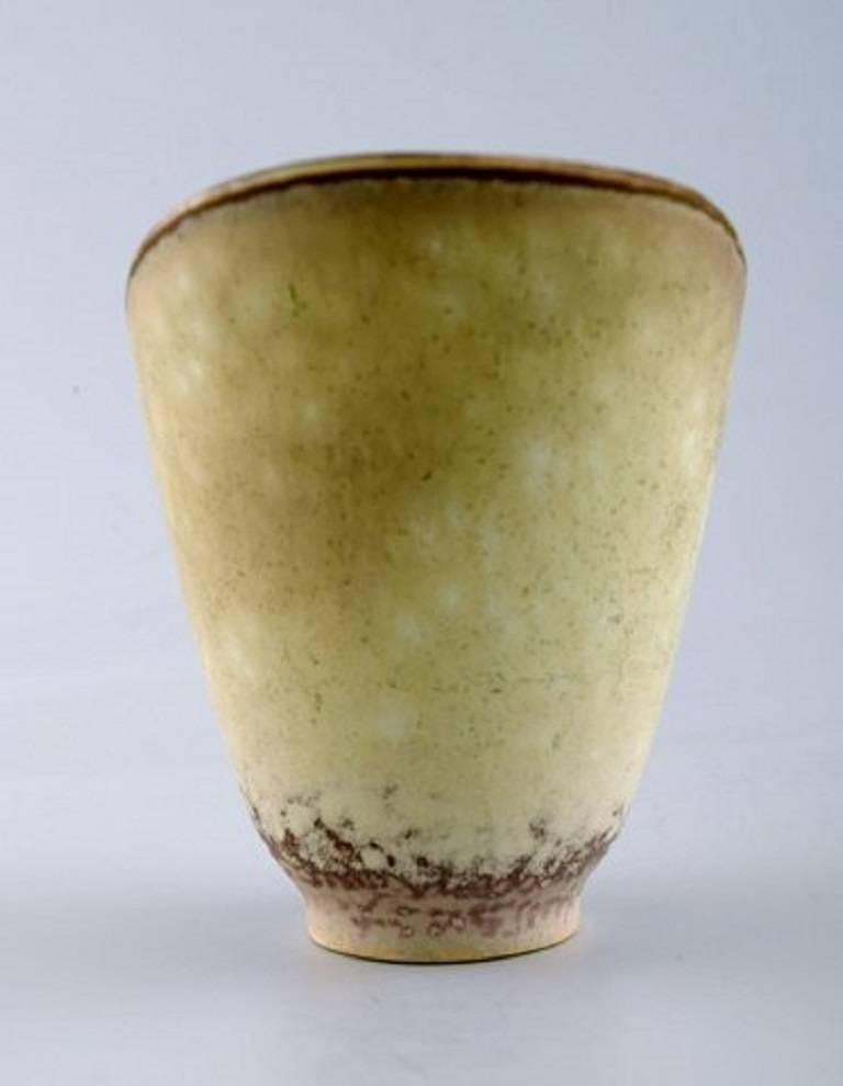 Swedish Carl Harry Stålhane, Rörstrand Stoneware Vase For Sale