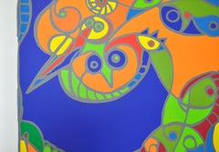 Large Danish Abstract Cobra Screen Print "Pegasus"